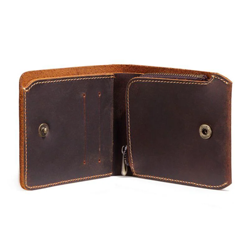 Solid Dominic Billetera Bifold de Piel de Vaca Superior