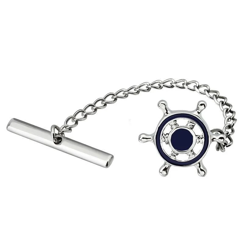Traditional Silver-Tone Helm Tie Tack Quality
