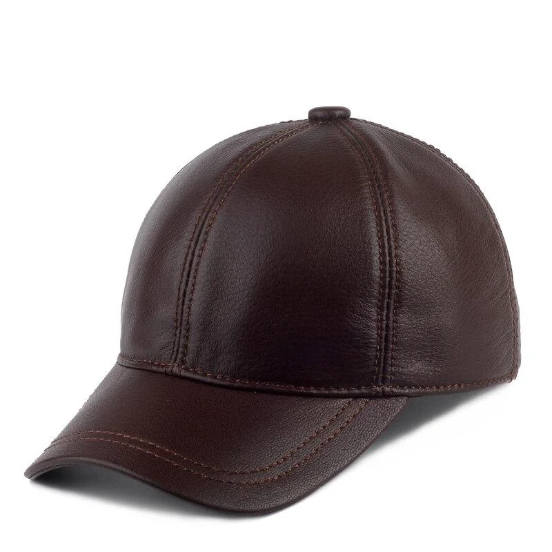Modern Gorra de béisbol de piel de oveja Durable