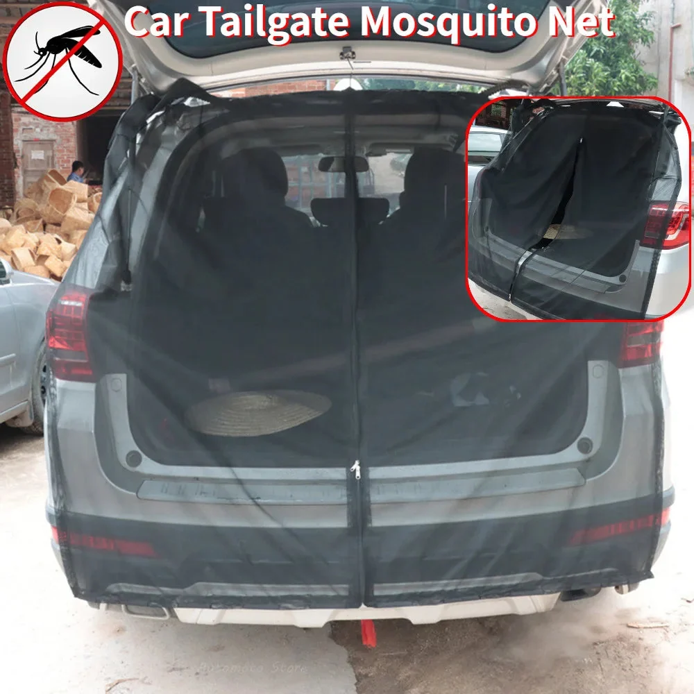 Advanced Magnetic SUV Tailgate Mosquito Net Breathable Mesh S-XL Elegant