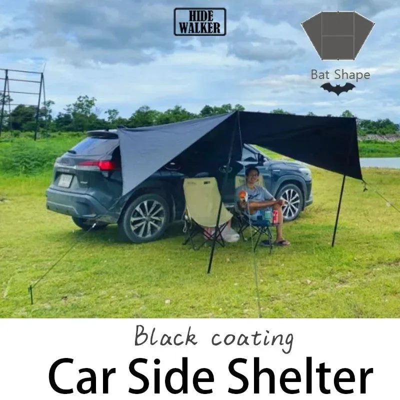 Certified Toldo lateral para coche con forma de murciélago impermeable 2 x 3 m con protección UV para SUV furgonetas Classic