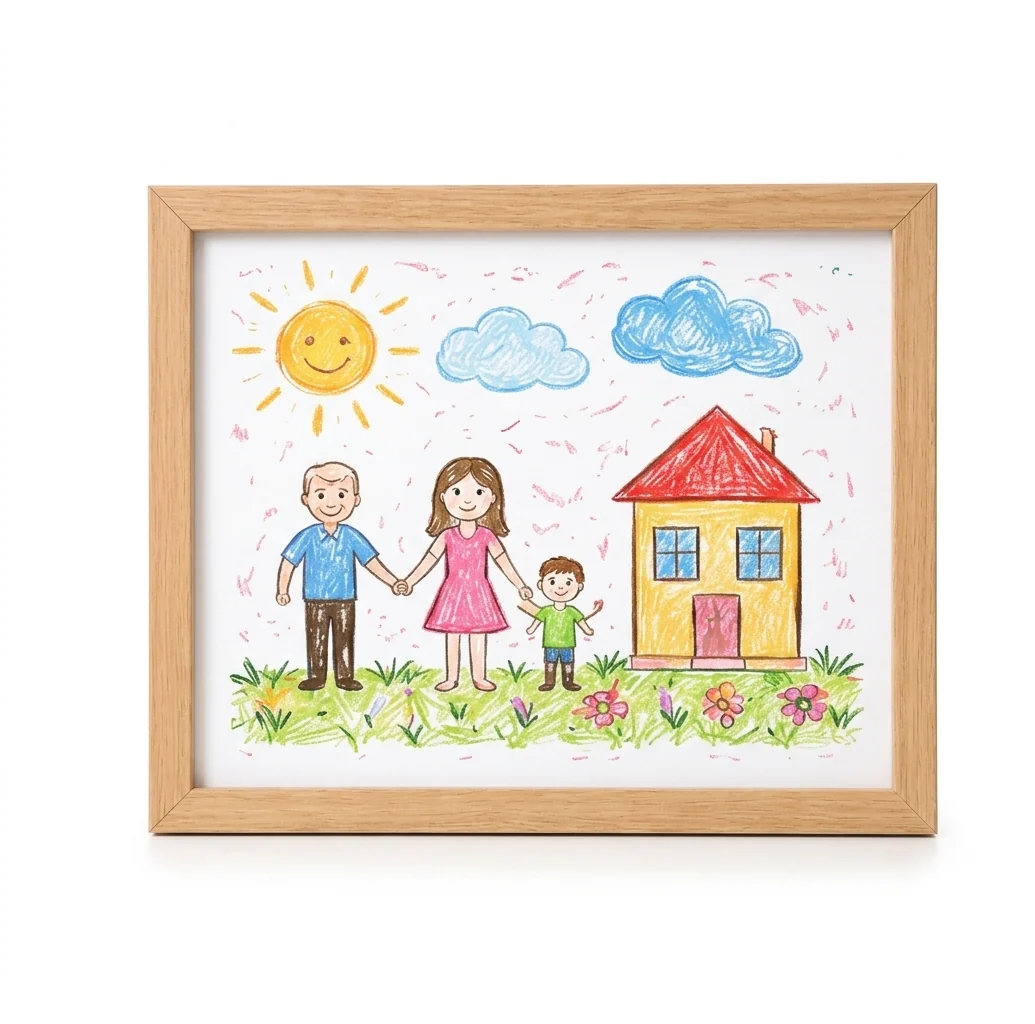 Advanced DIY Magnetic Frame for A4 8.5×11 Photos Art-Natural MDF Wood Comfortable