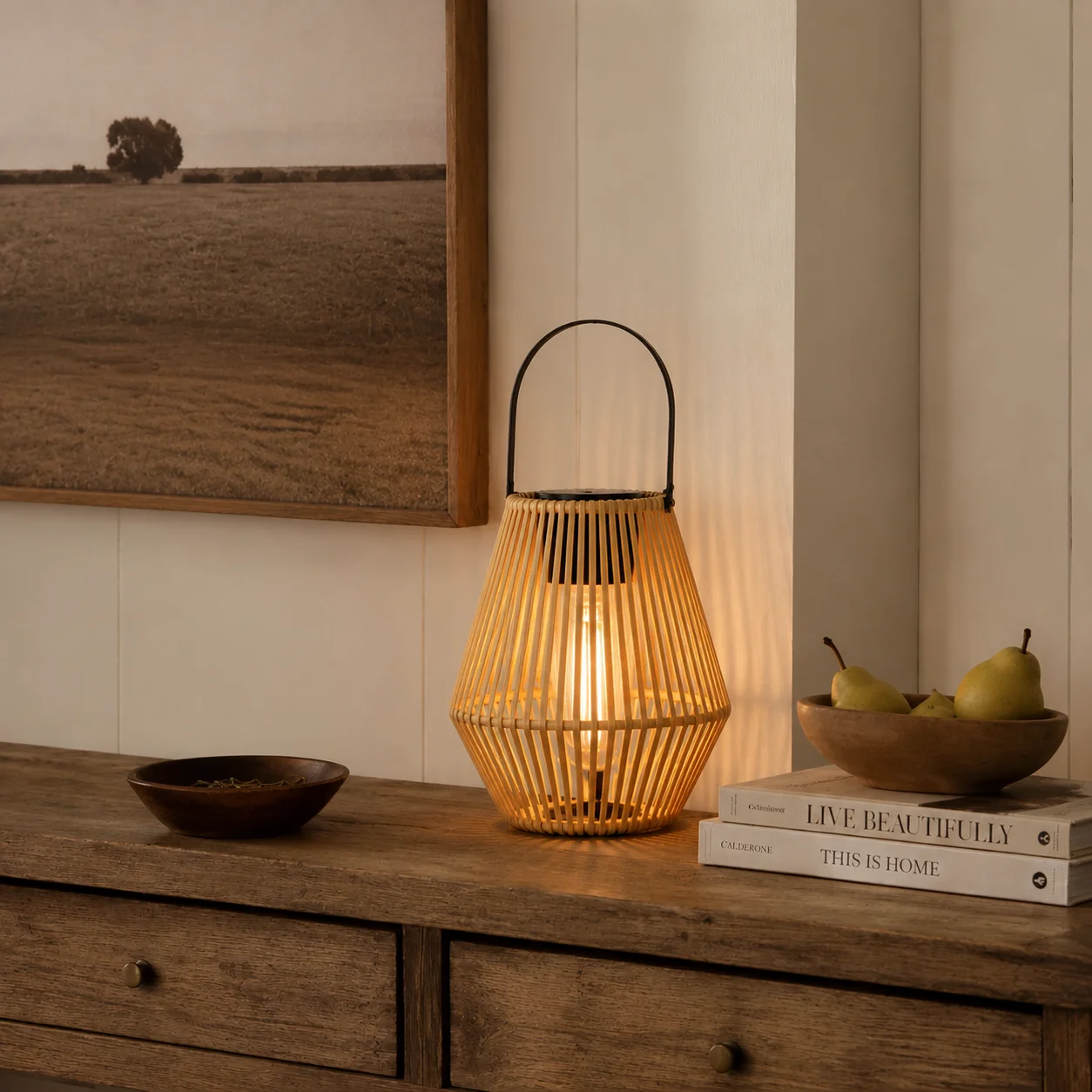 Premium Solar Woven Hanging Lantern-Waterproof Authentic