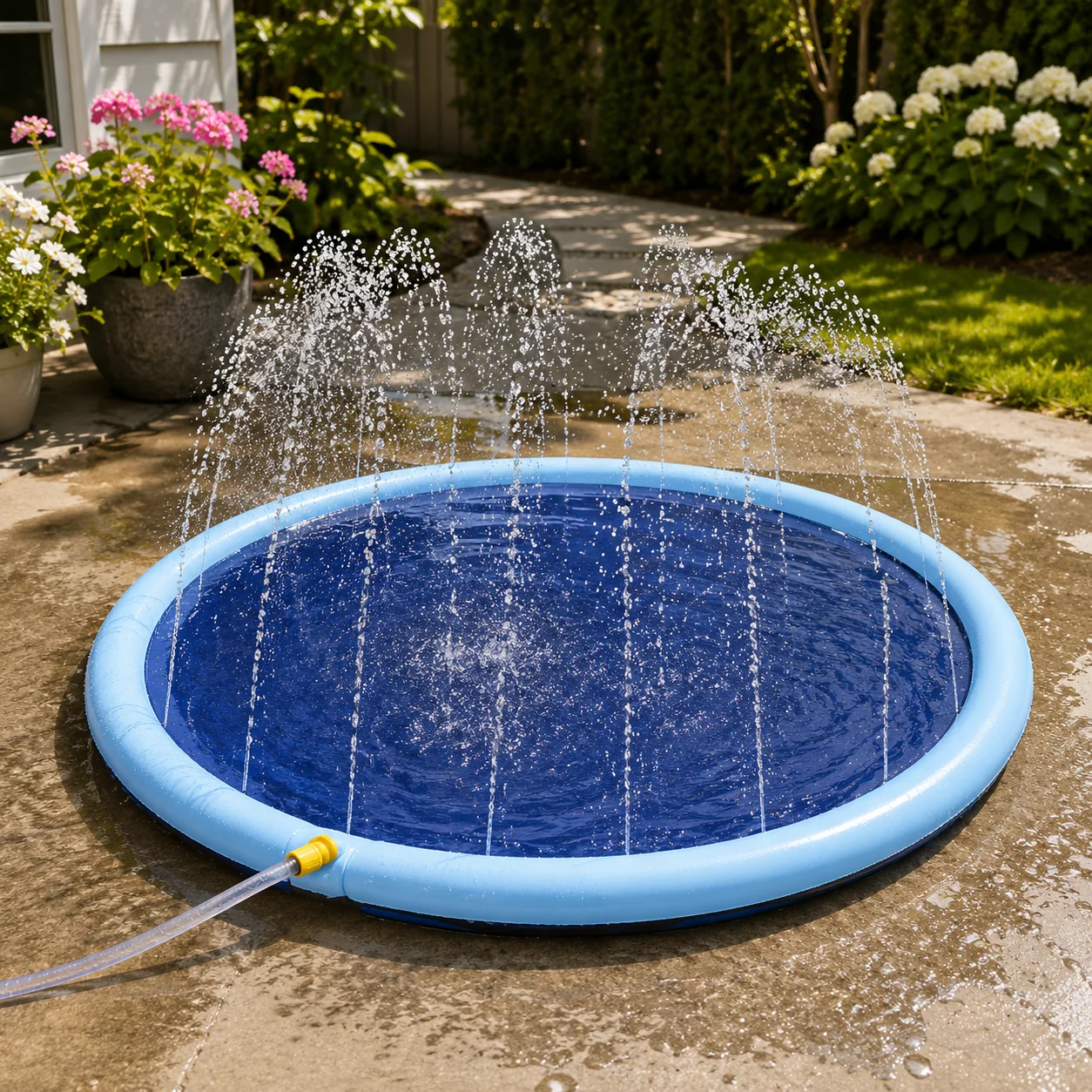 High-End Round PVC Sprinkler Splash Pad for Backyard Water Play Exclusive