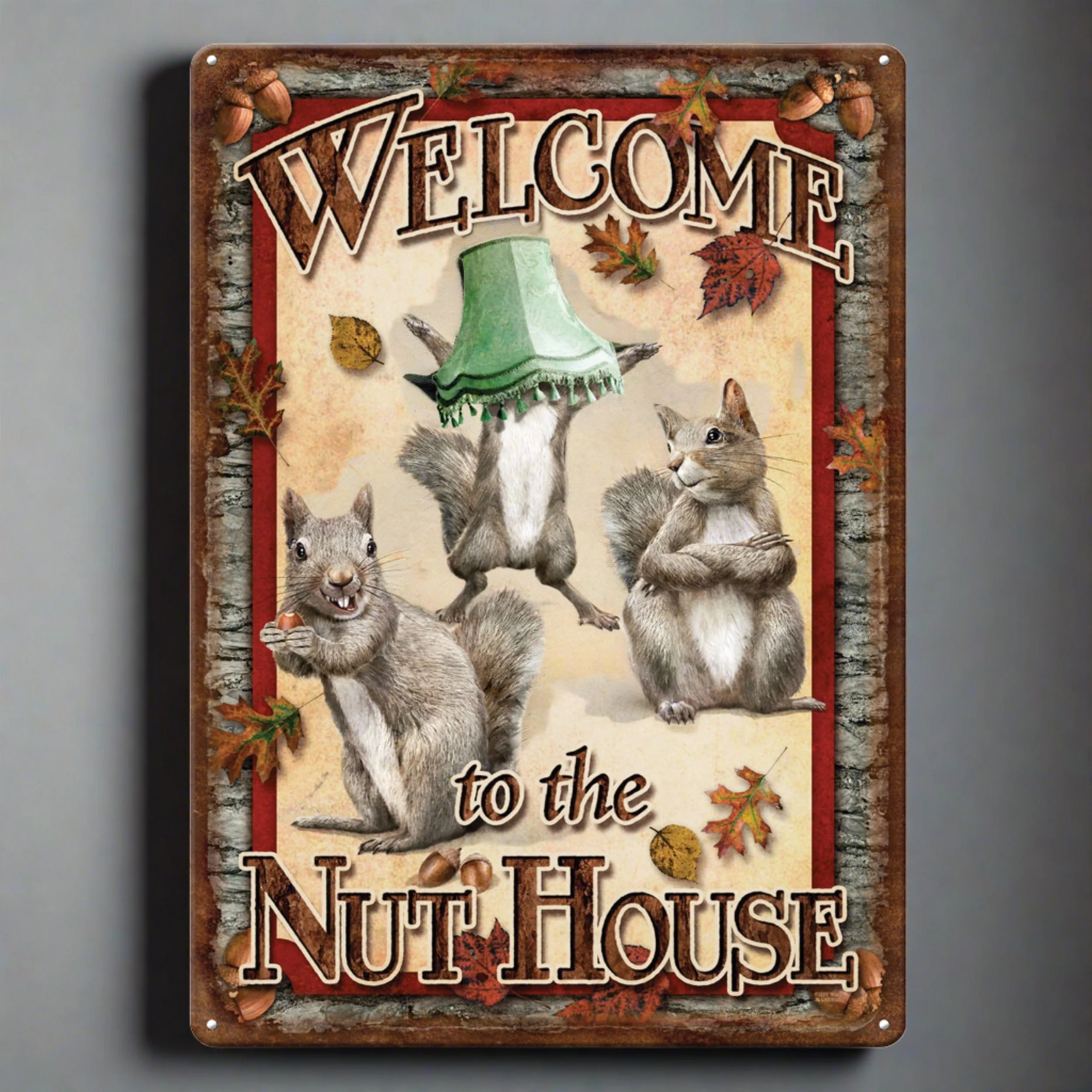 Artisan Tin Sign 12in x 17in-Nut House Clean