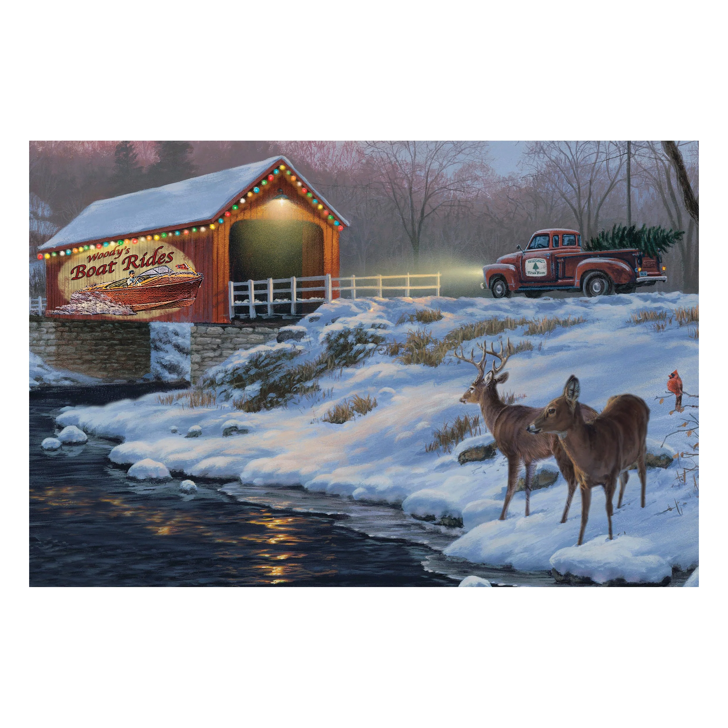 Official LED Art 24in x 16in-Holiday Traditions Flexible