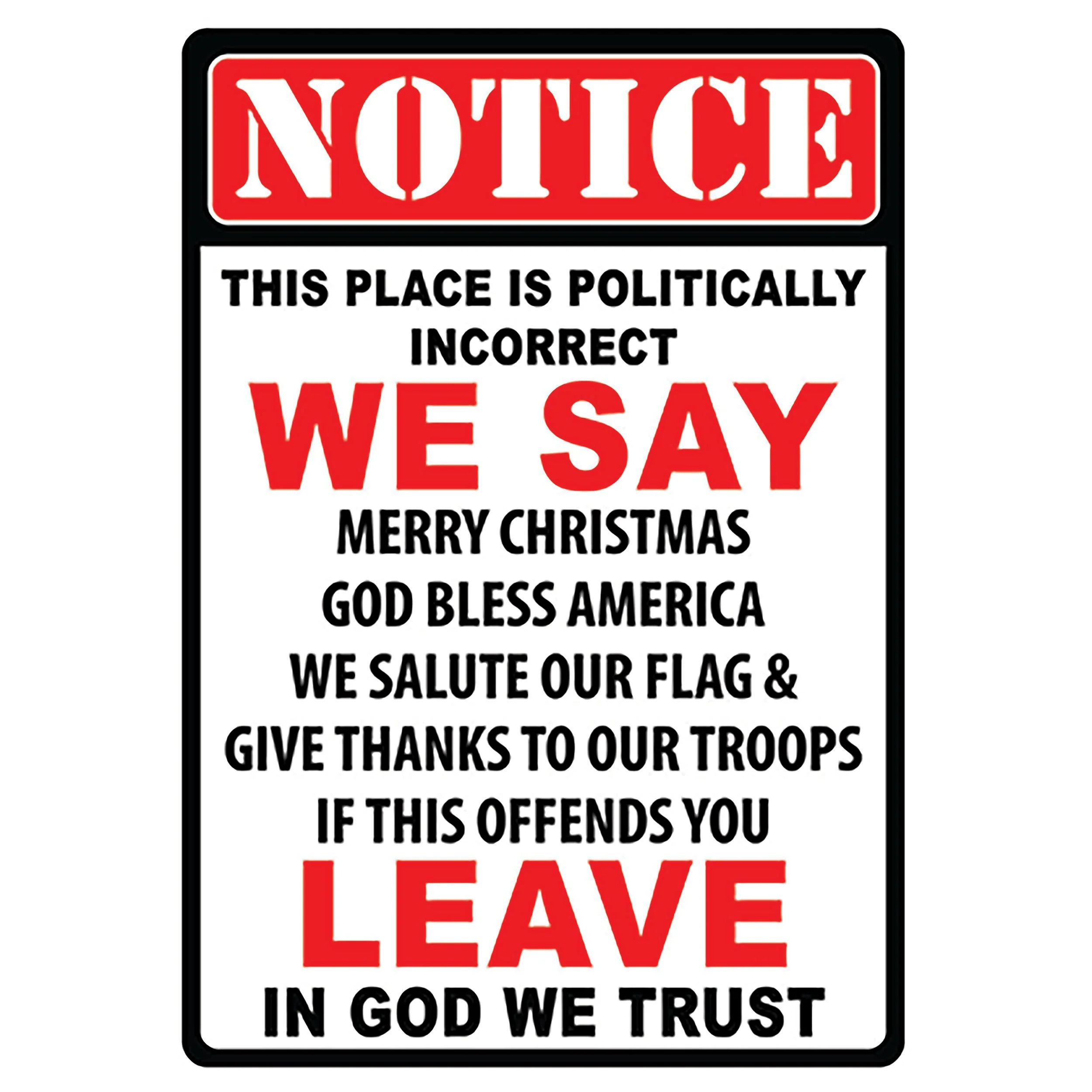 Next-Generation Tin Sign 12in x 17in-In God We Trust Clean