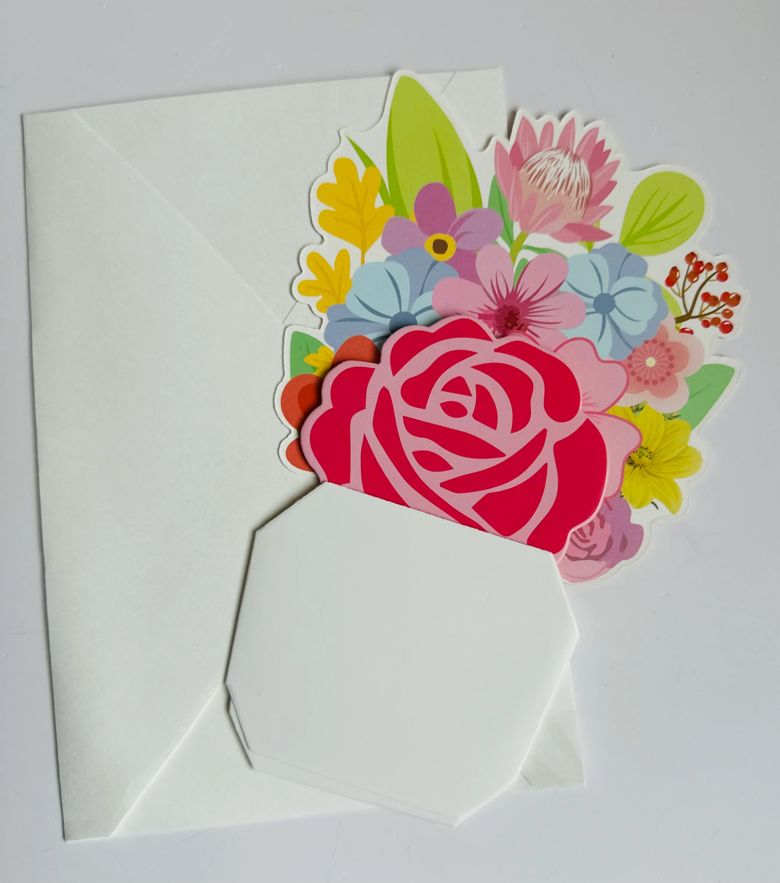World-Class Cheerful Bouquet Card Practical
