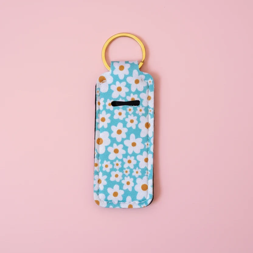 Artisan Lip Balm Keychain Holder – Blue Daisy Reliable