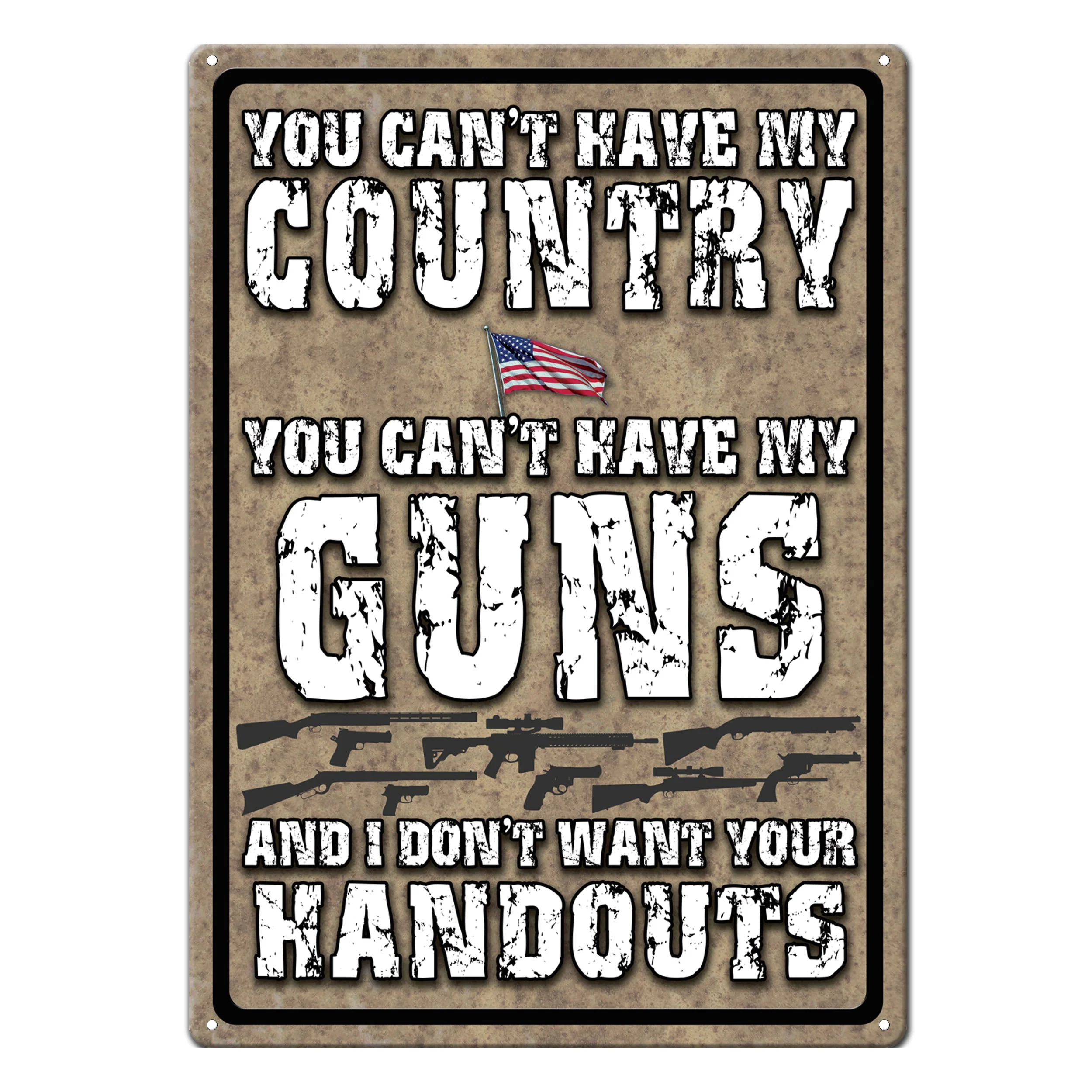 Advanced Tin Sign 12in x 17in-My Country Breathable