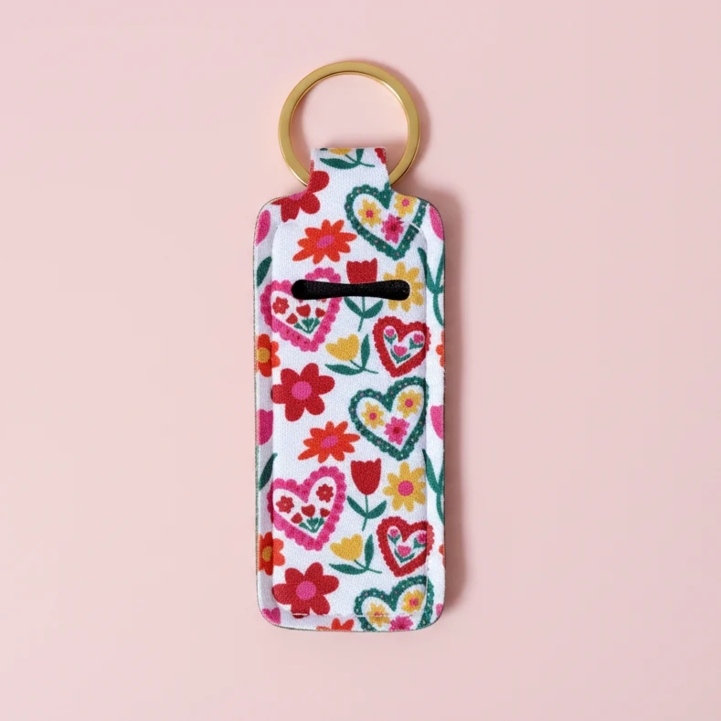 Selected Lip Balm Keychain Holder – Floral Love Soft