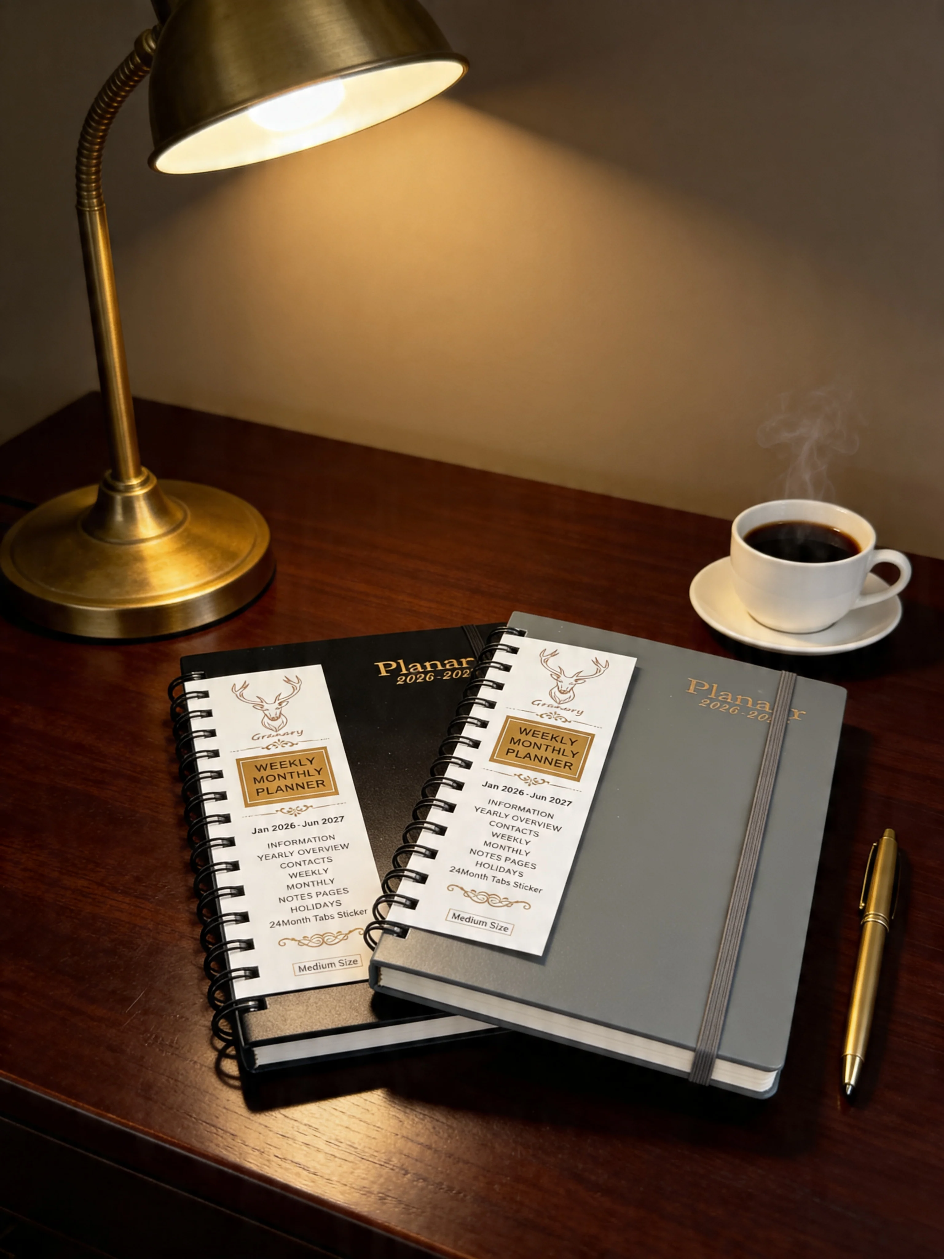Sophisticated 18-Month Planner Set Responsible