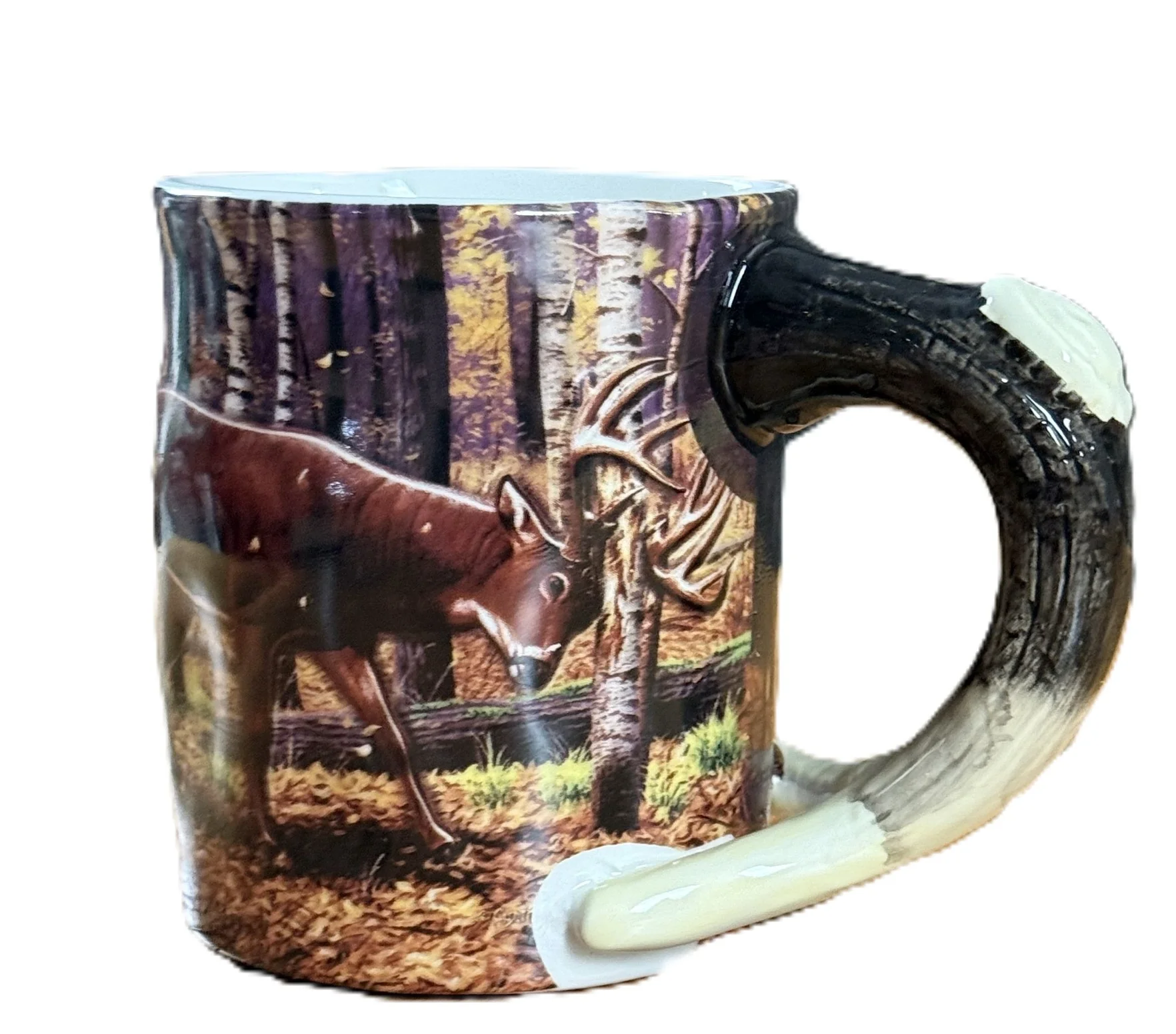 Specialty Ceramic Mug 3D 15oz-Deer Scene Effective