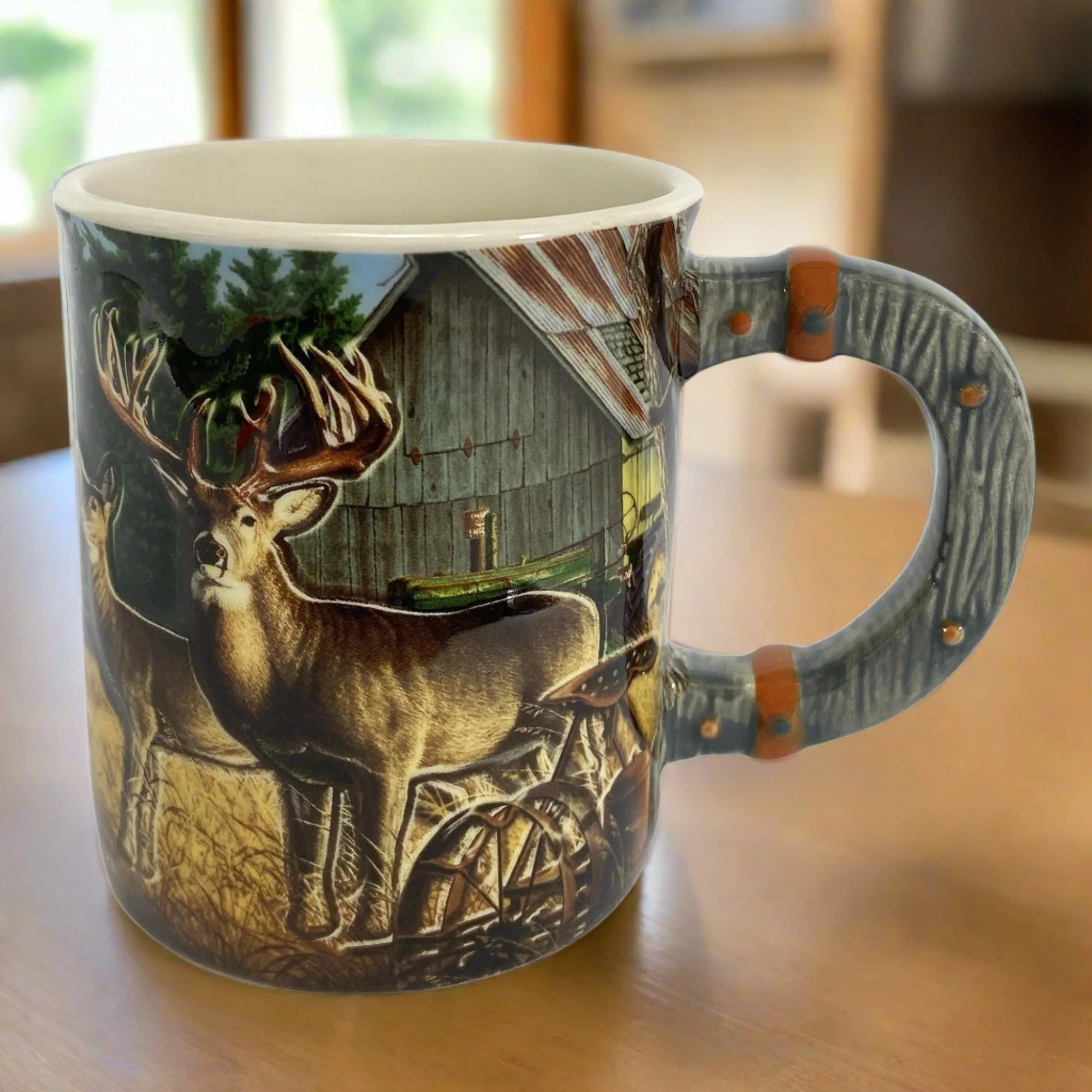 Excellent Ceramic Mug 3D 15oz-Deer Farm Safe