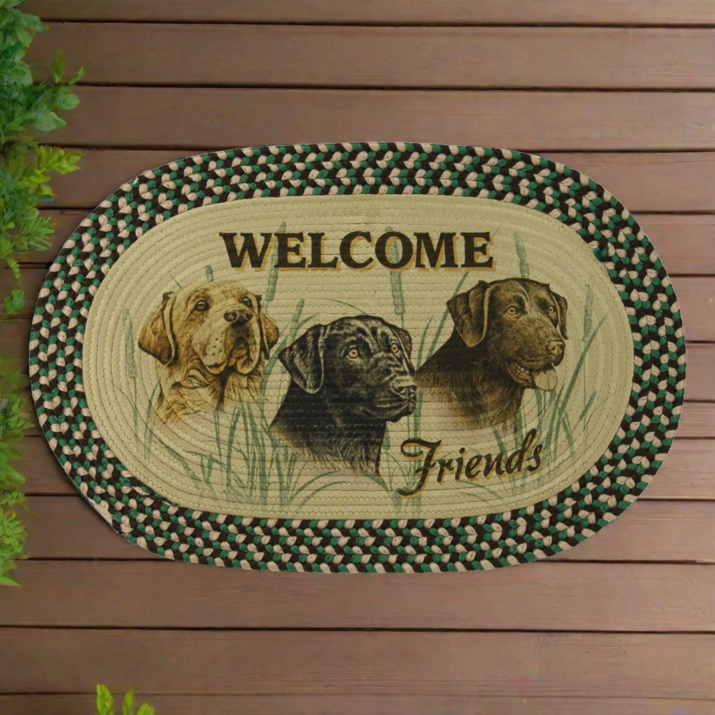 Excellent Braided Rug 26-inch Oval-Labs Environmentally Friendly
