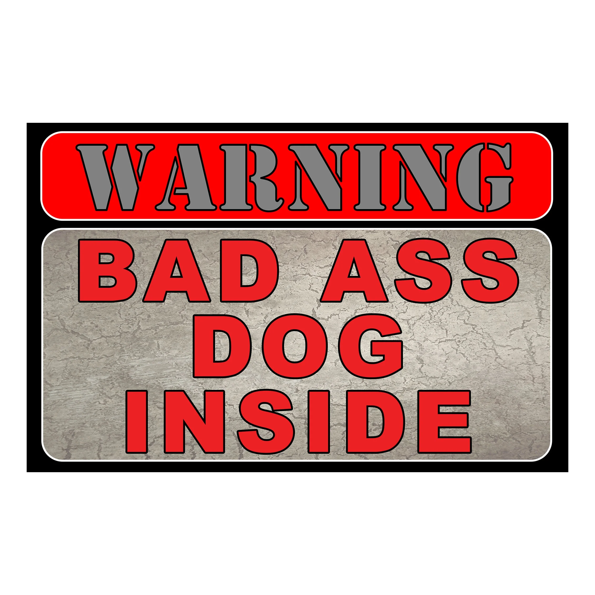 Breathable Door Mat Rubber 26in x 17in-Bad Ass Dog Lightweight