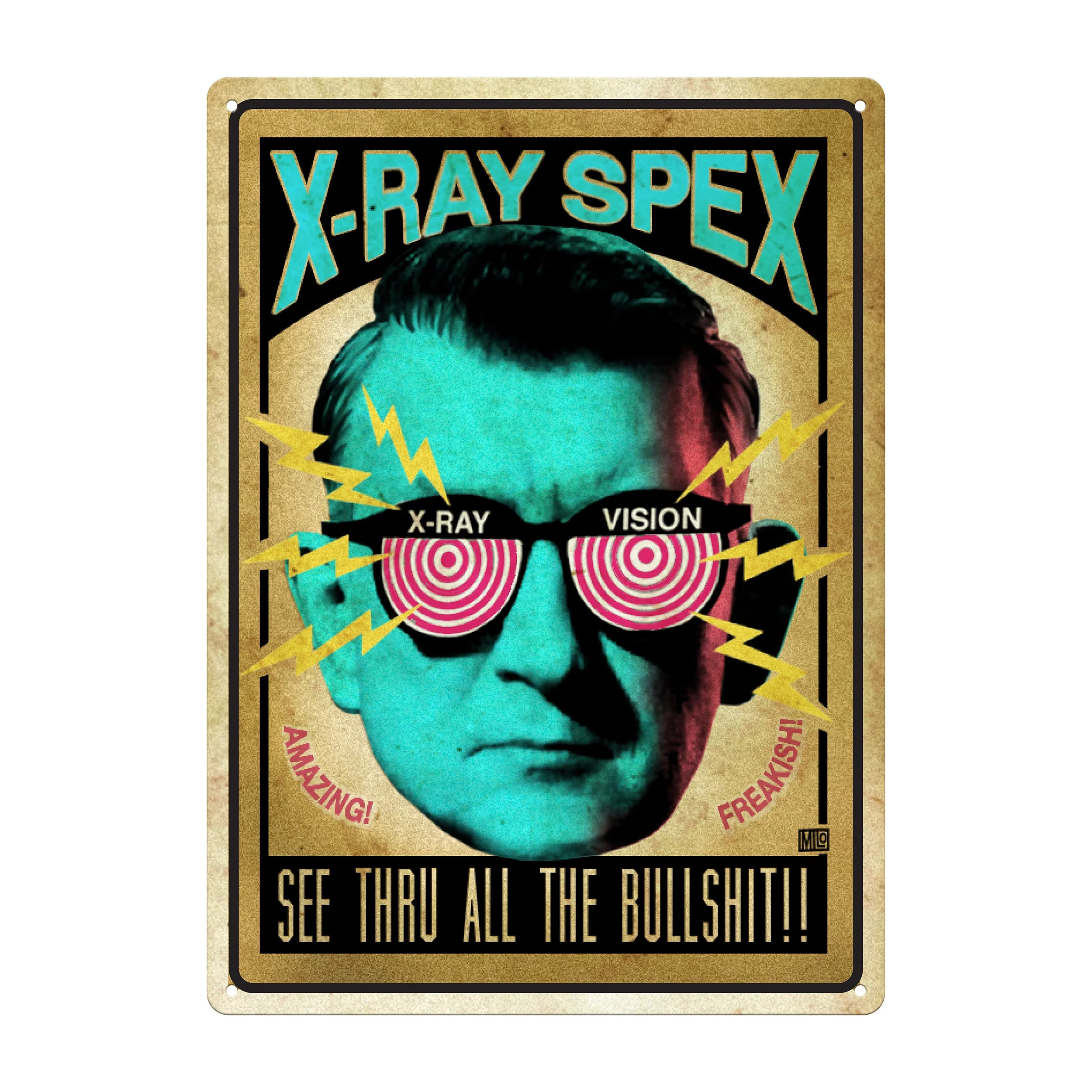 Solid Tin Sign 12in x 17in-X-Ray Spex Premium Material