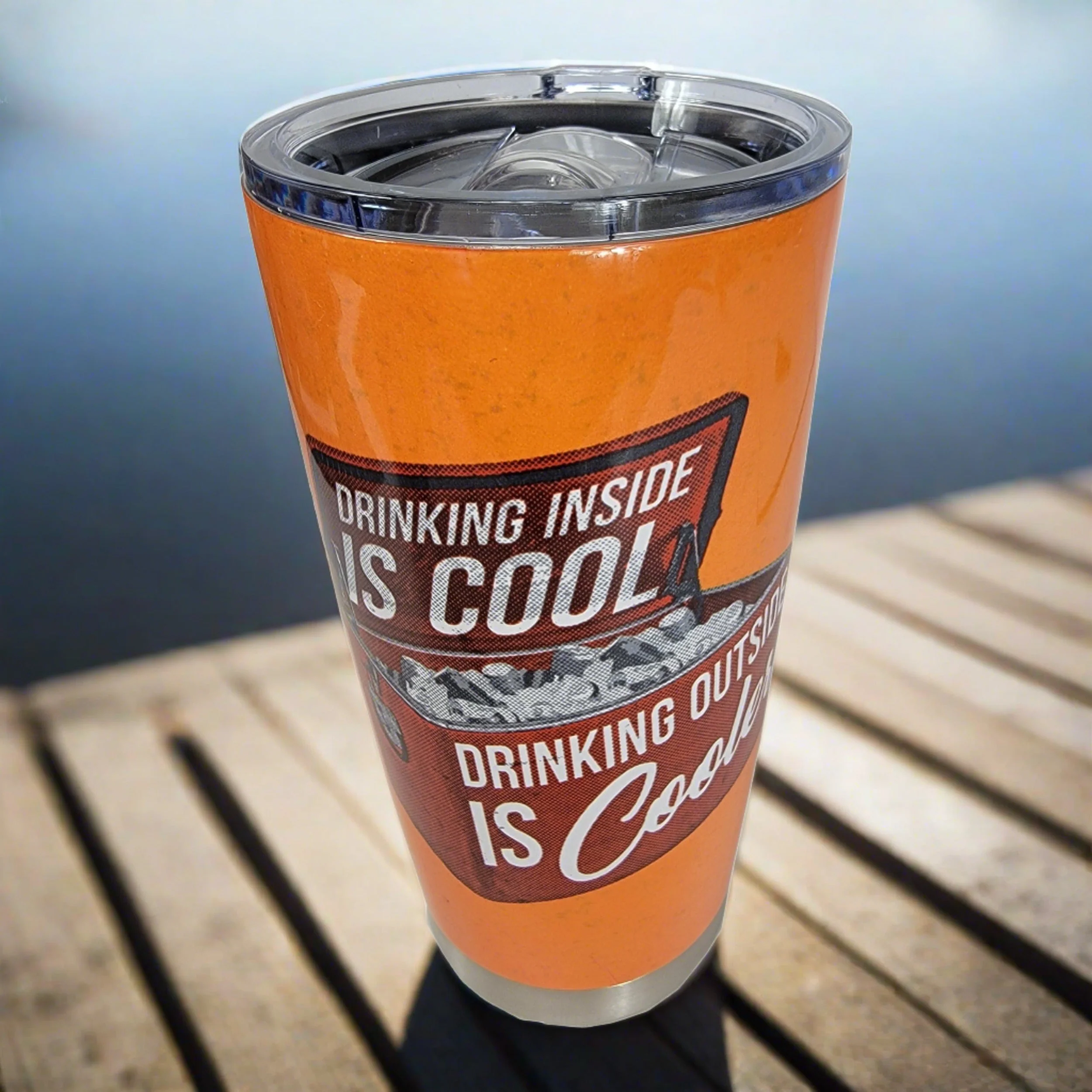 Top-Quality Tumbler 20oz-Drinking Inside is Cooler Unique