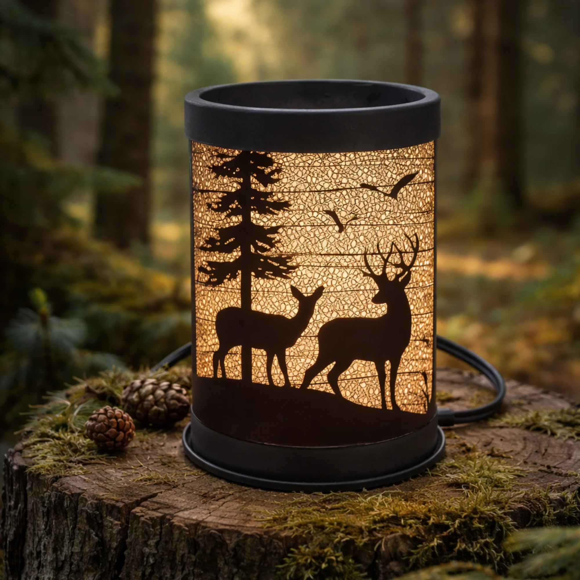 Modern Candle Warmer-Deer Silhouette Elegant