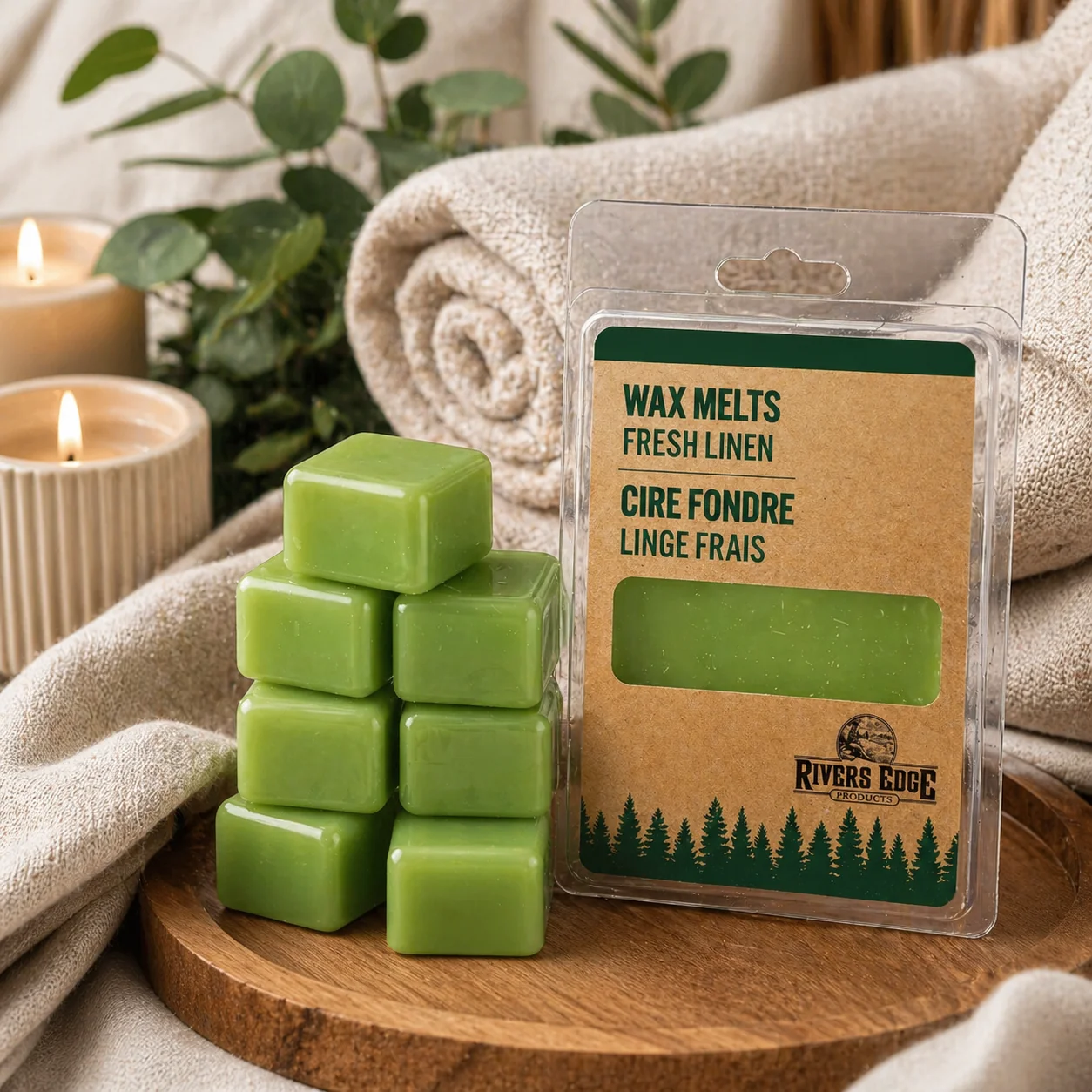 Expertly Made Wax Melt 2.5 Ounce-Fresh Linen Fine Crafted