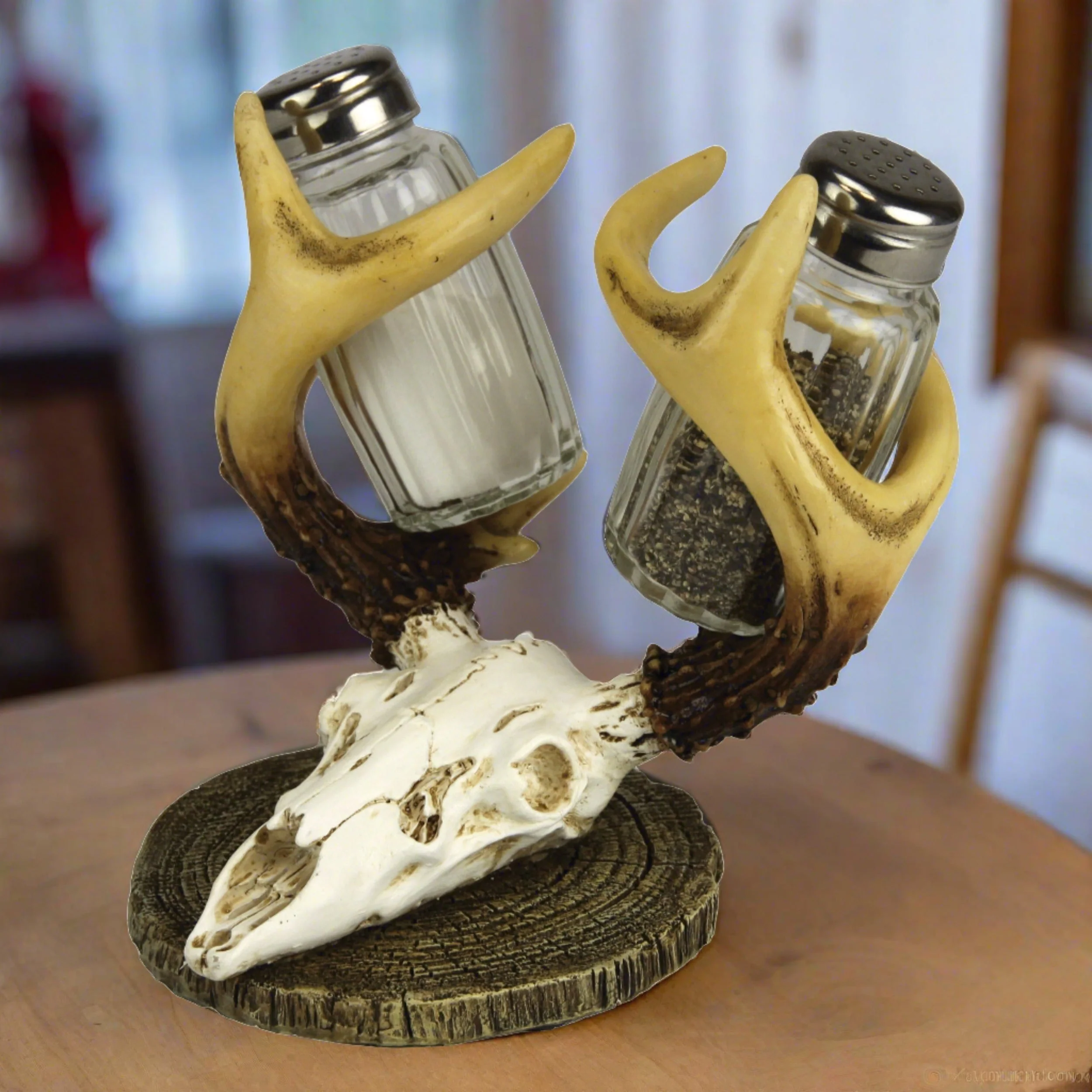 Trusted Salt and Pepper Shakers-Euro Deer Crafted