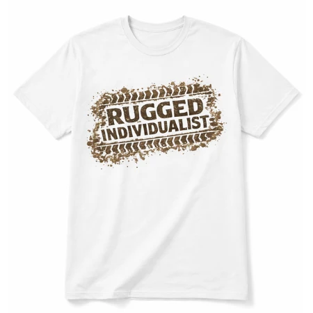 Classic T-Shirt – Rugged Individualist Tire Track Tee First-Class