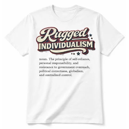 Long-Lasting T-Shirt – Rugged Individualism Definition Tee Convenient