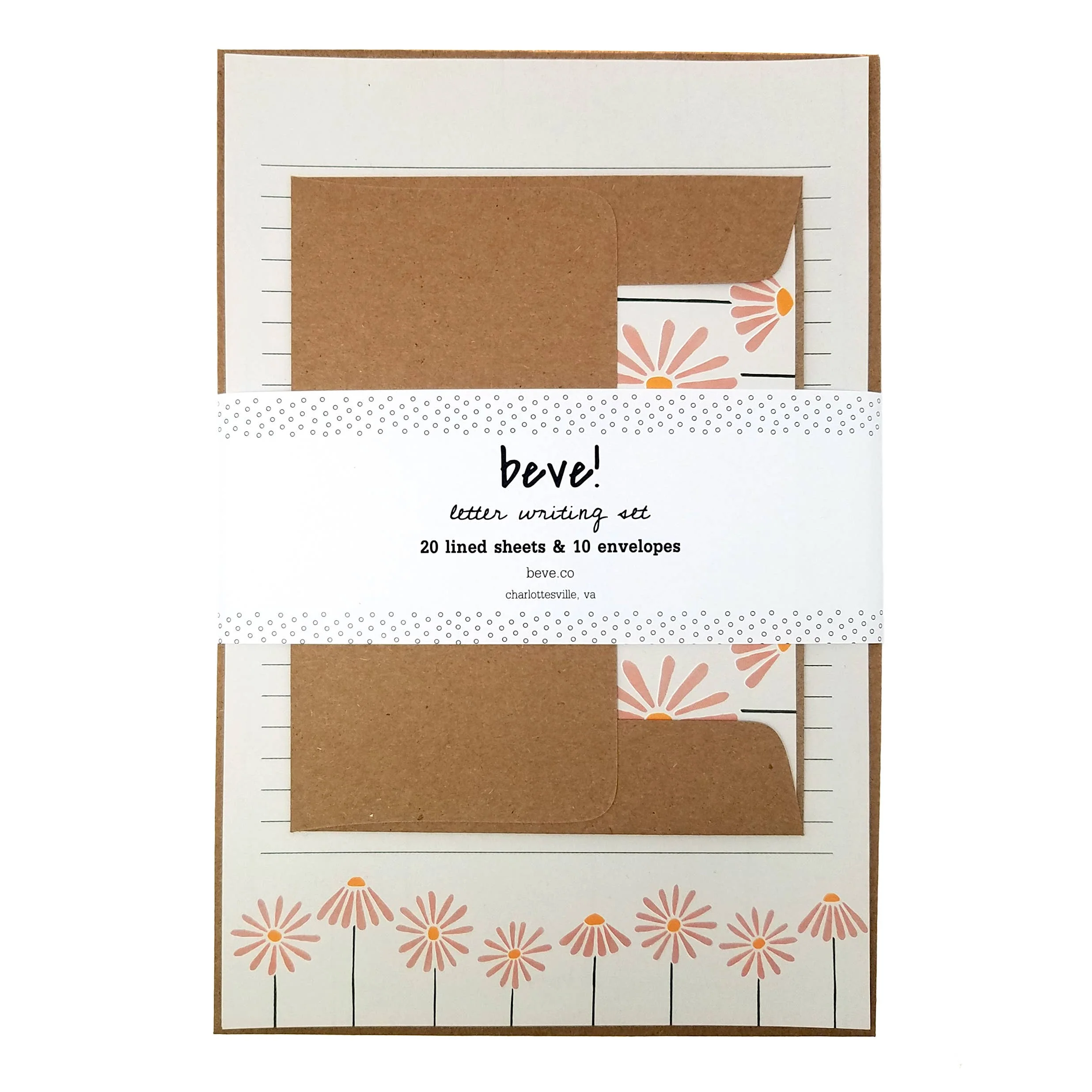 Durable Coneflower Letter Writing Stationery Set High-Quality