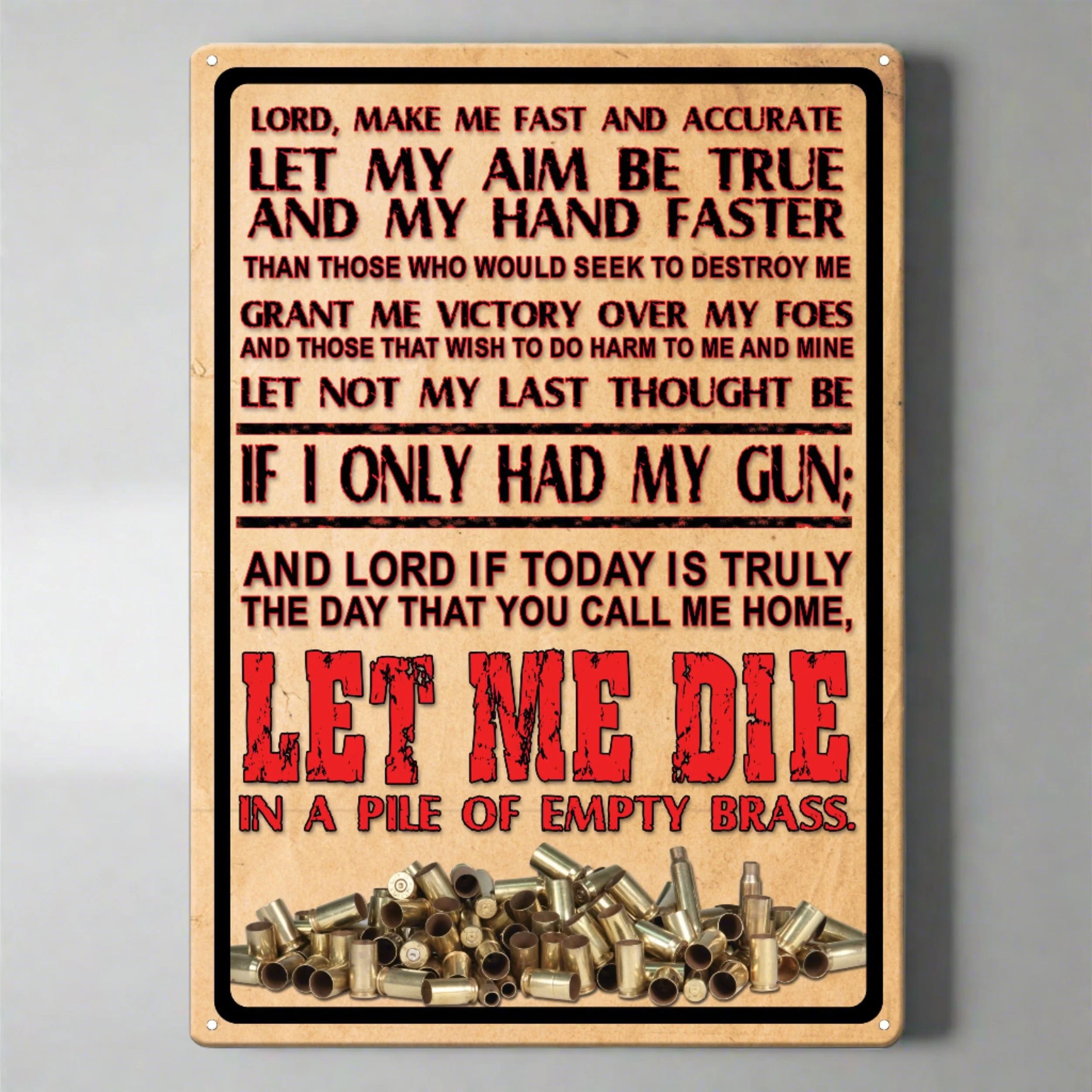 Dependable Tin Sign 12in x 17in-Lords Prayer Smart