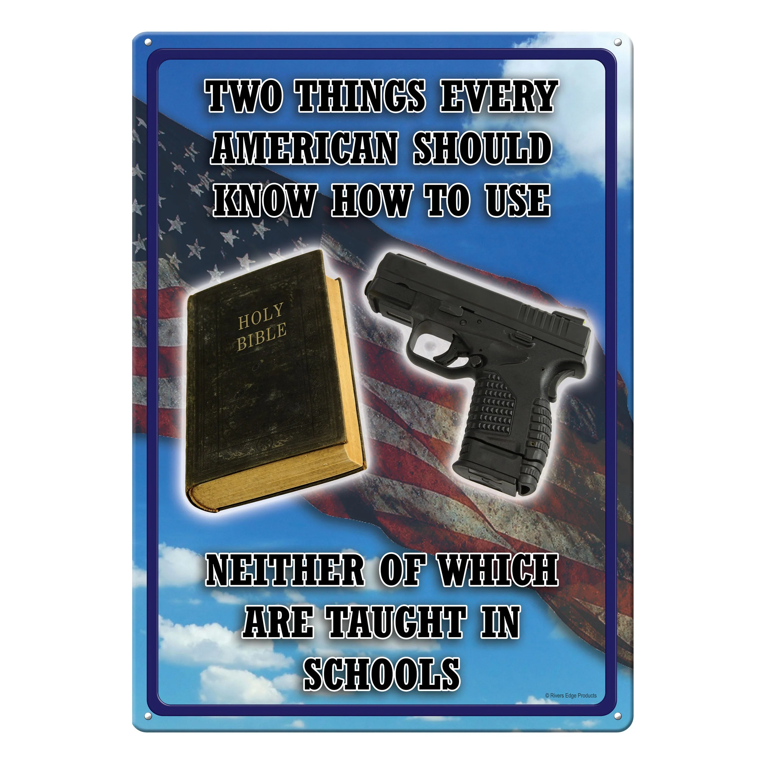 Contemporary Tin Sign 12in x 17in-Two Things Professional
