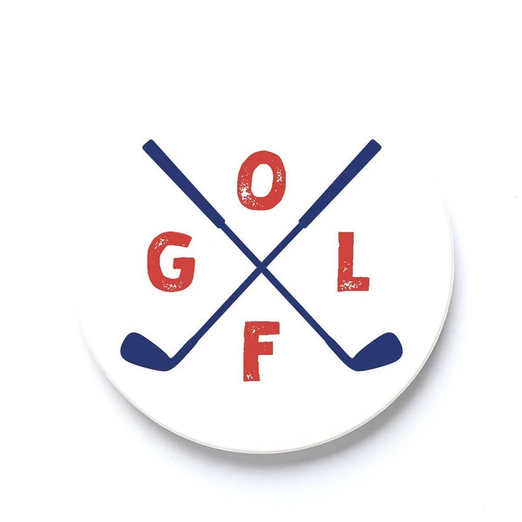 Authentic Golf Club Car Coaster Set Verified