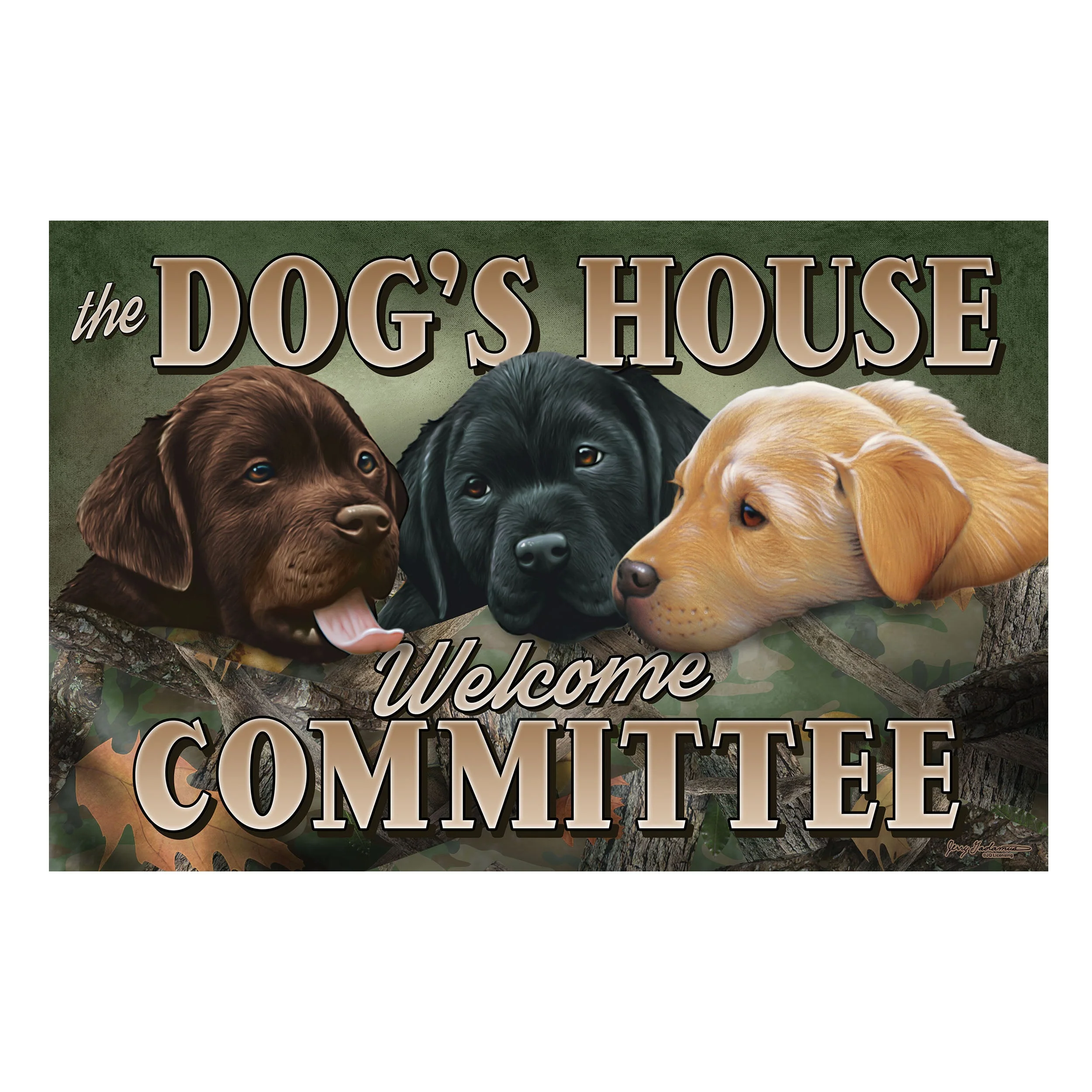 Recyclable Door Mat Rubber 26in x 17in-Dogs House Refined