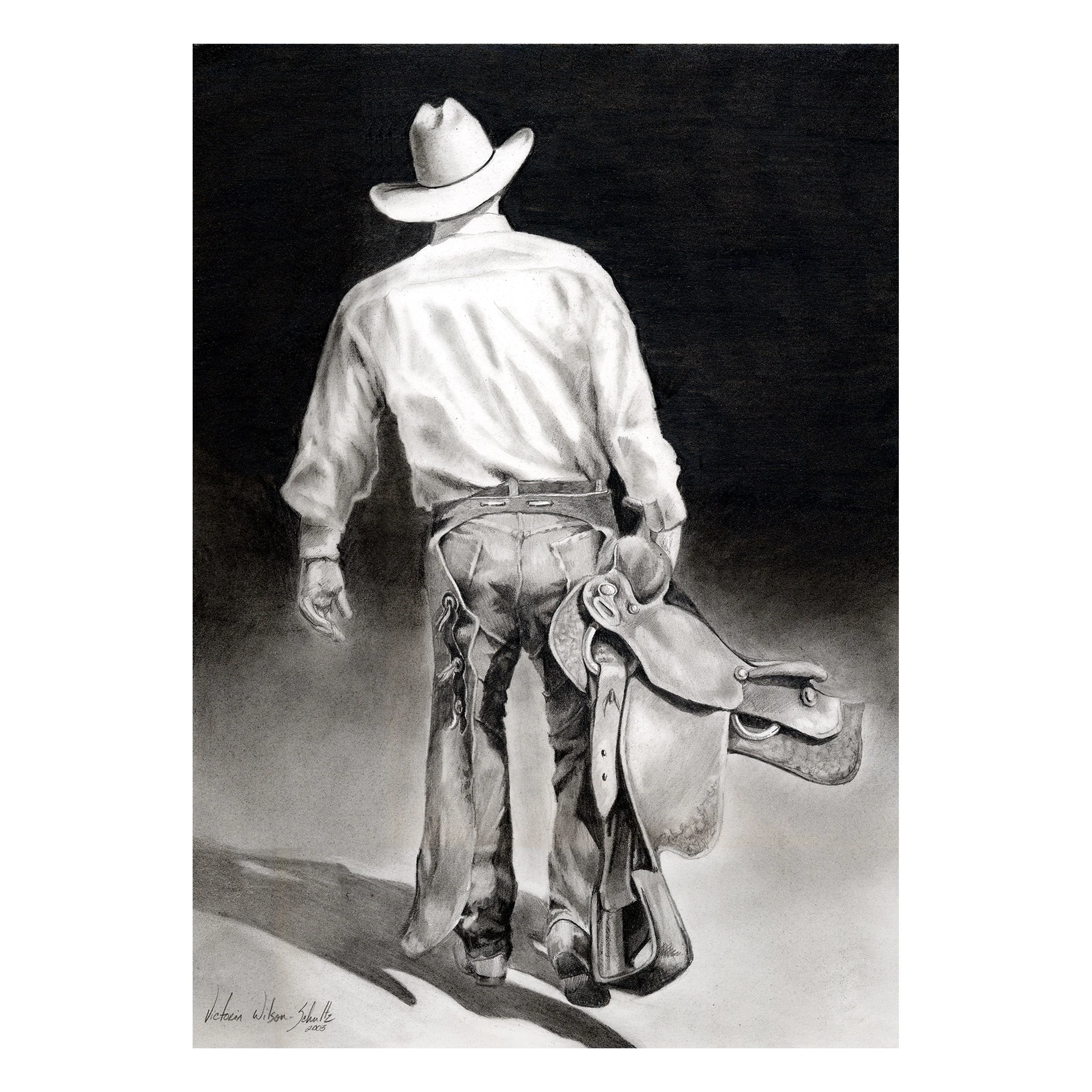 Artisan Canvas Art 12in x 16in-Cowboy Soft