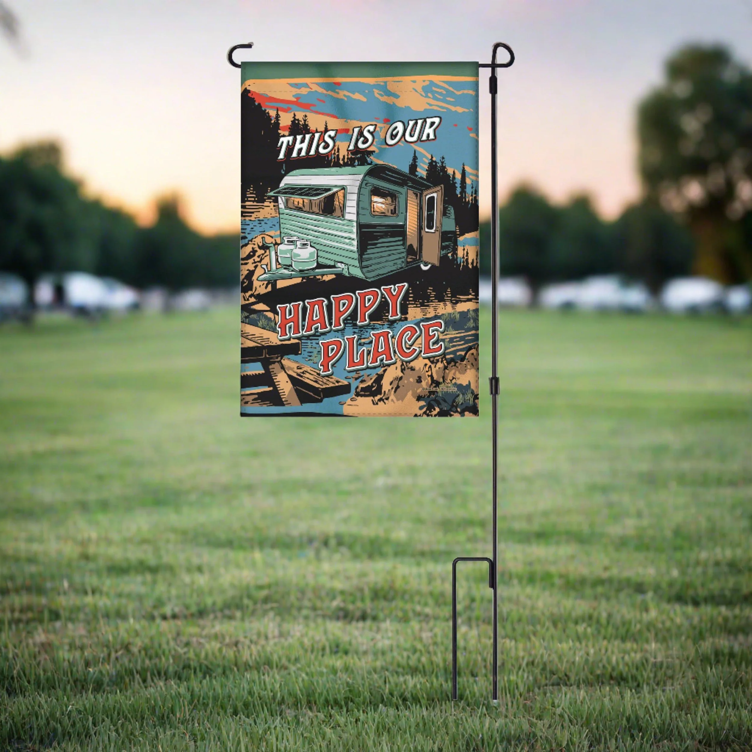 Innovative Lawn Flag 14in x 22in-Happy Place Crafted