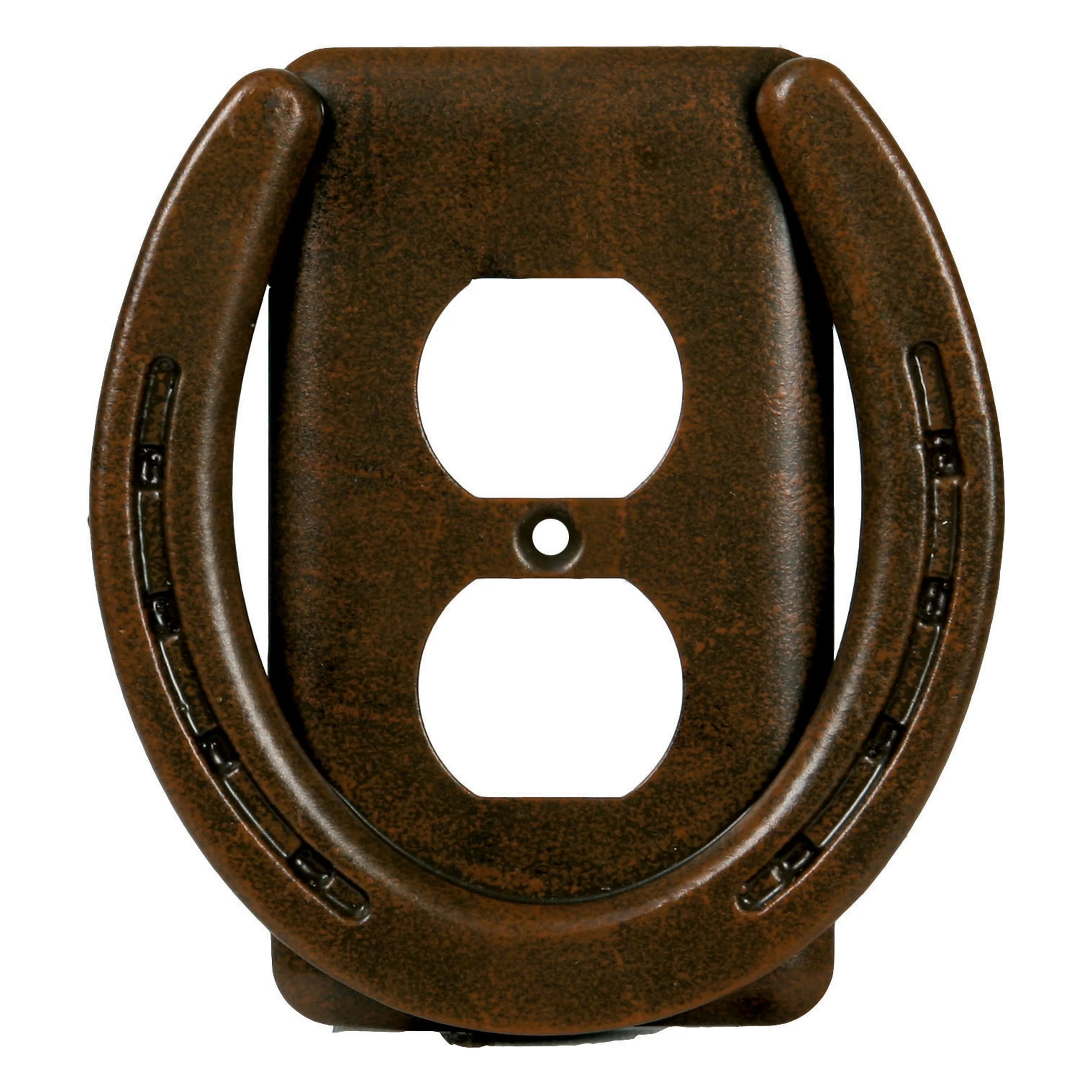 Convenient Electrical Cover Single Receptacle-Horse Shoe Authentic