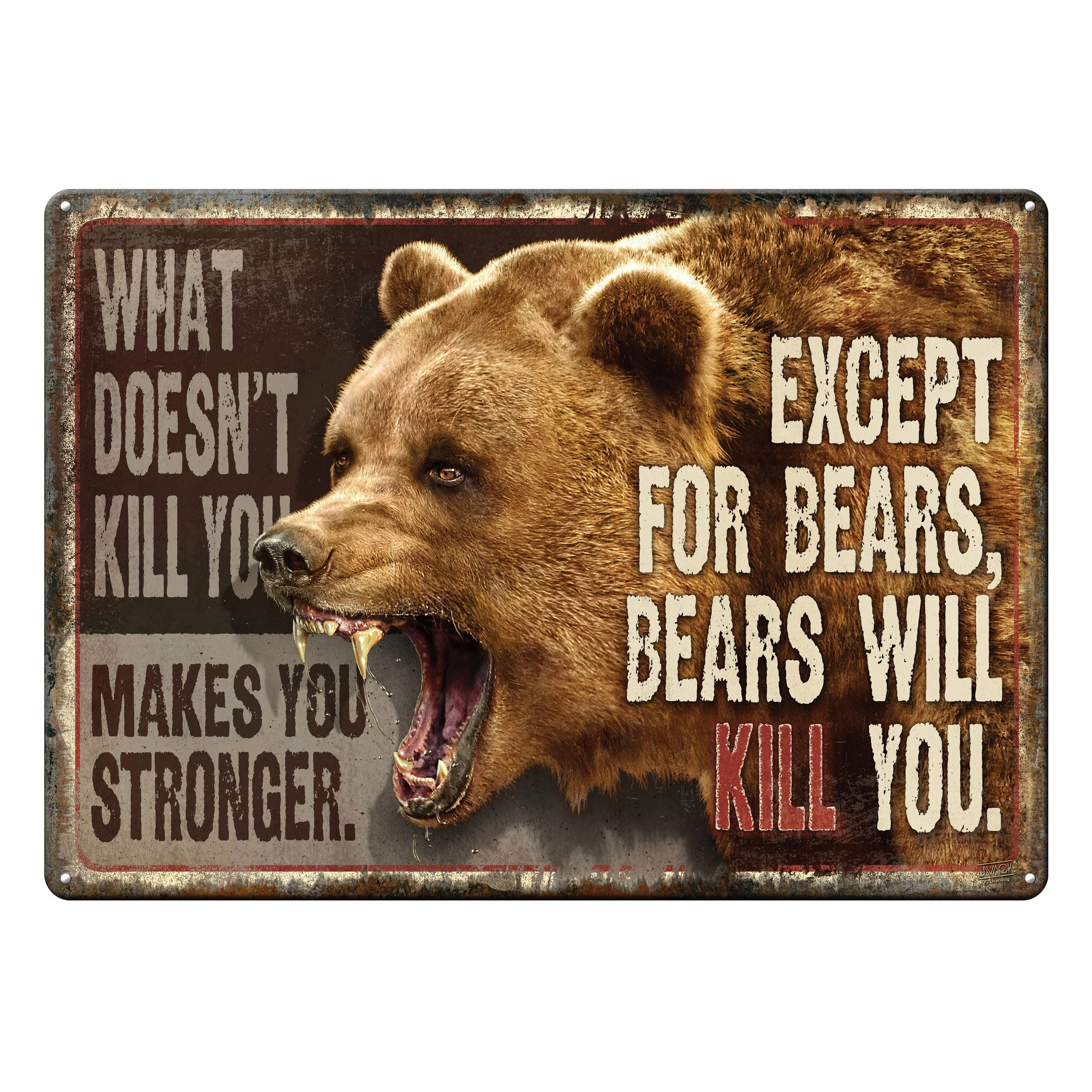 Crafted Tin Sign 12in x 17in-What Doesnt Kill You Breathable
