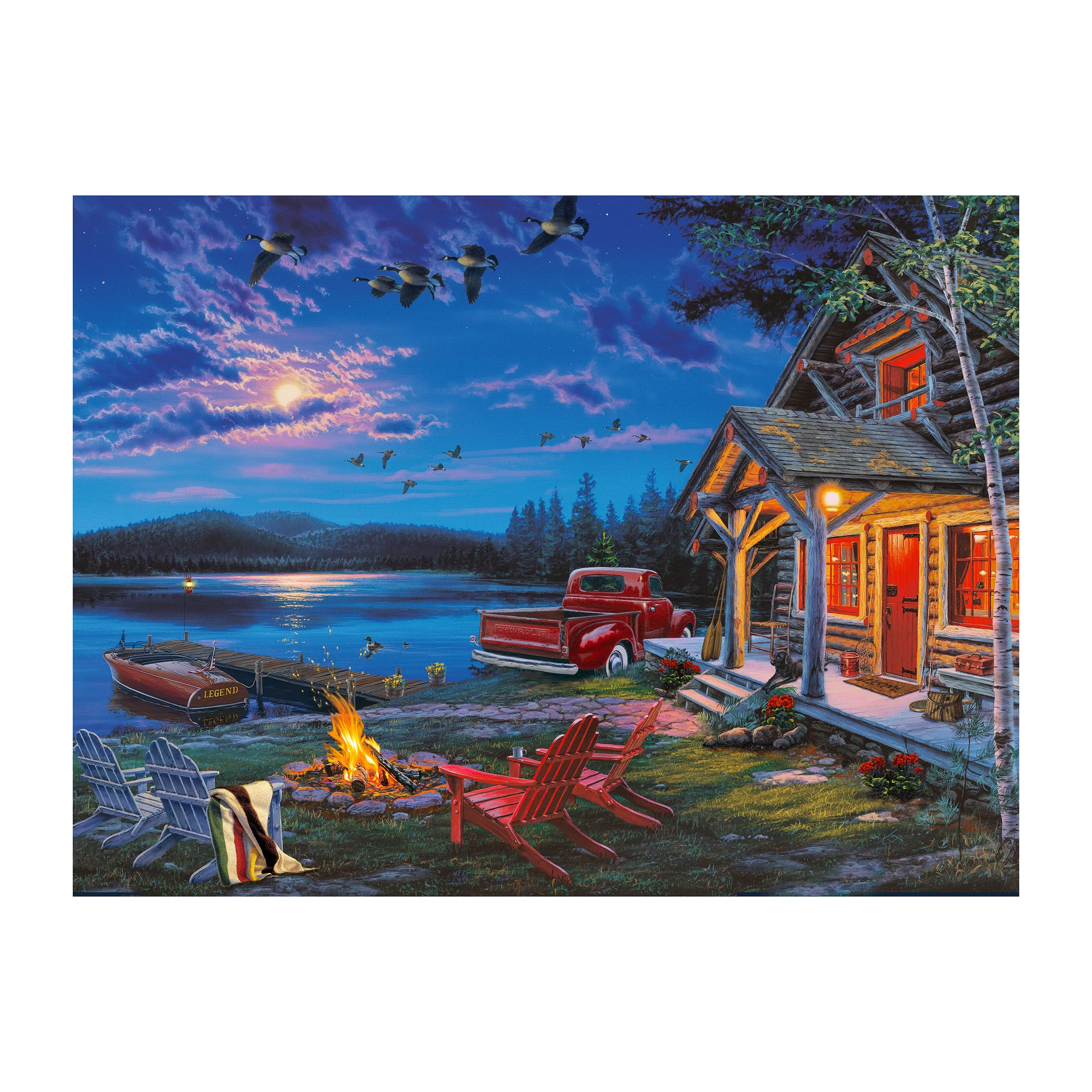 Solid LED Art 24in x 16in-The Getaway High-Grade