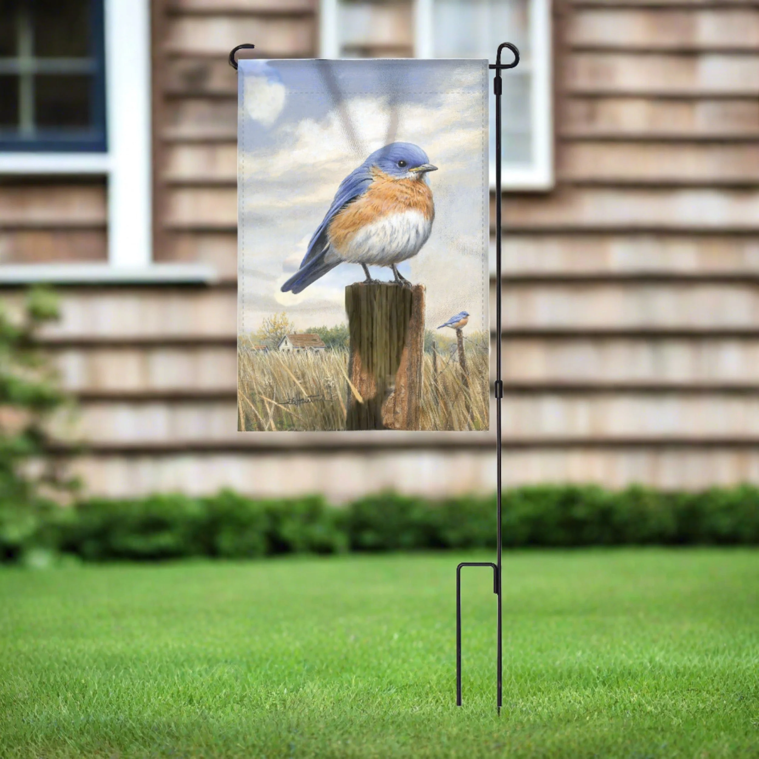 Outstanding Lawn Flag 14in x 22in-Homestead Bluebird Specialty