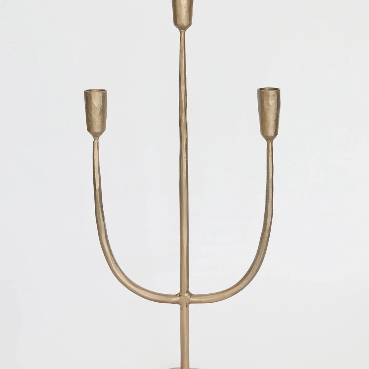 High-Performance Hand-Forged Metal Candelabra with Antique Finish Enhanced