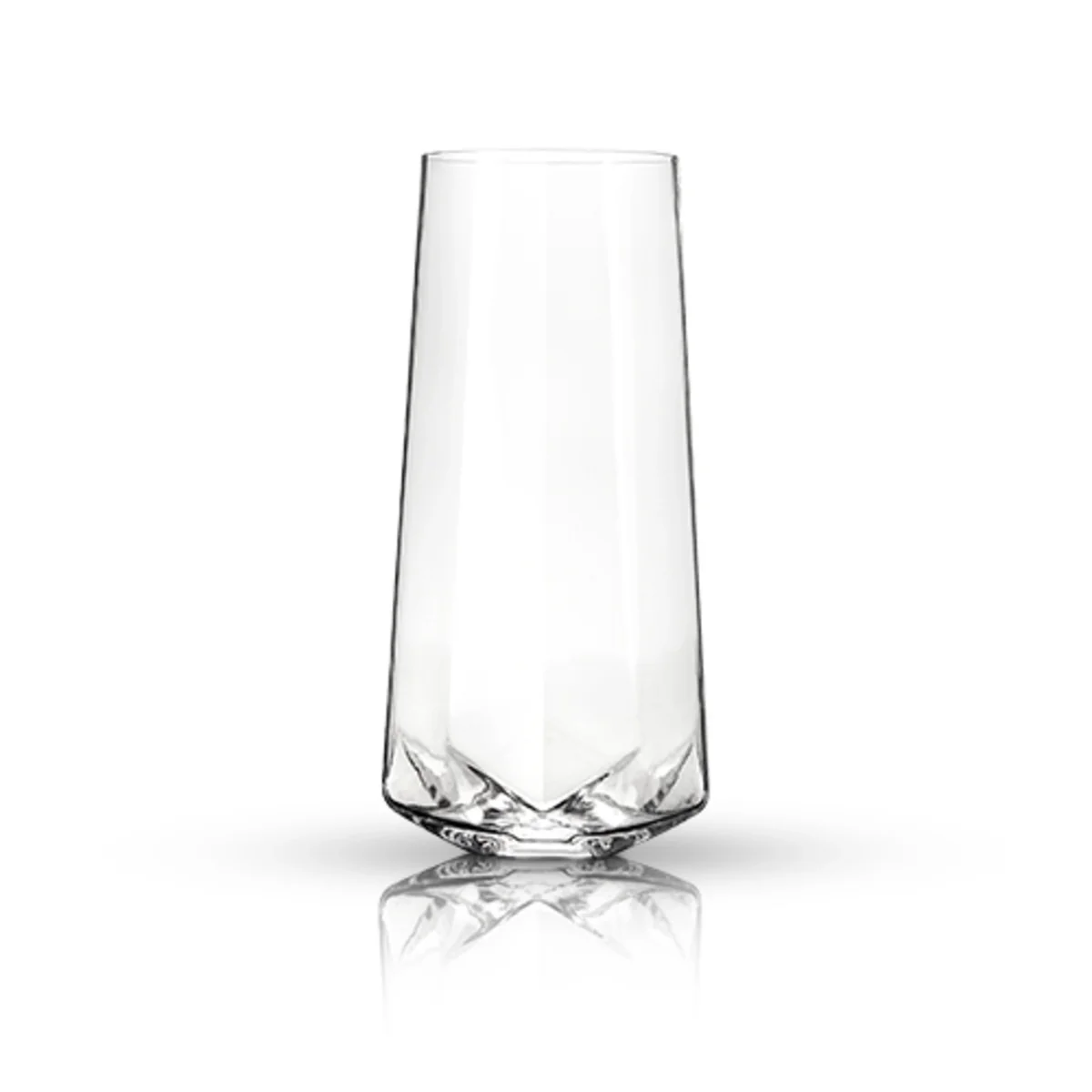 Fashionable Seneca™ Faceted Stemless Crystal Champagne Flutes Next-Generation