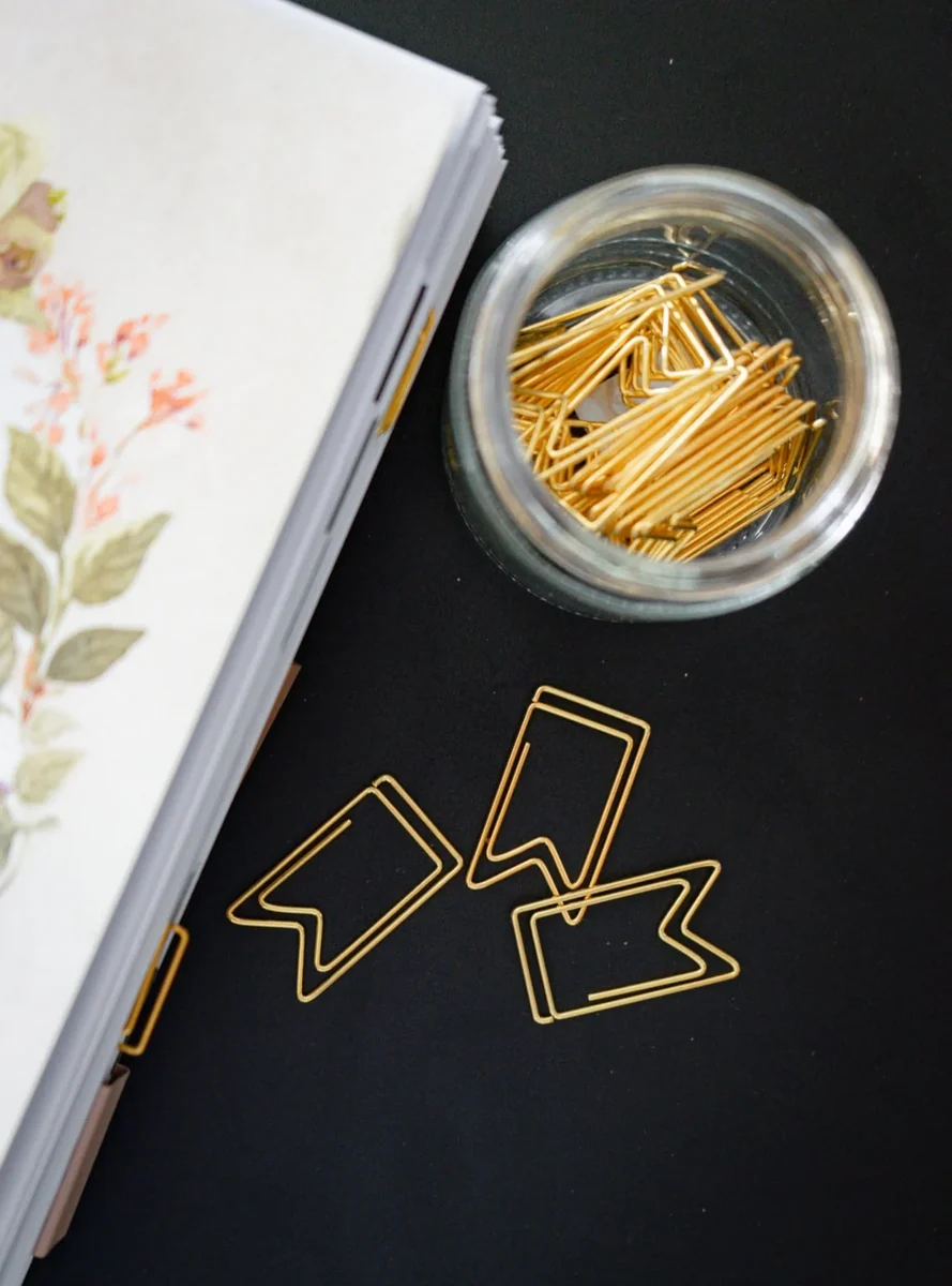 Verified Flag Bookmark Gold Plated Paper Clips Optimized