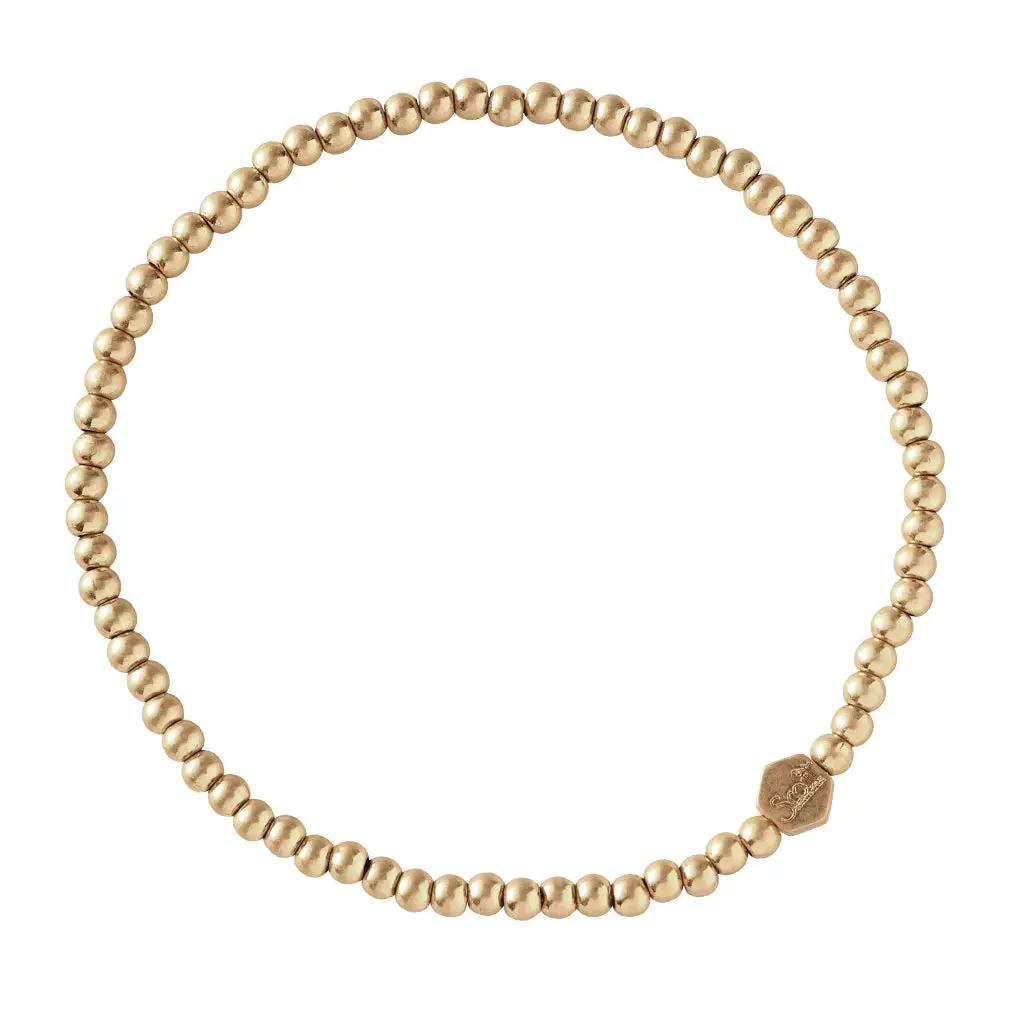 Original Design Mini Metal Stacking Bracelet Ball of Gold Premium Material