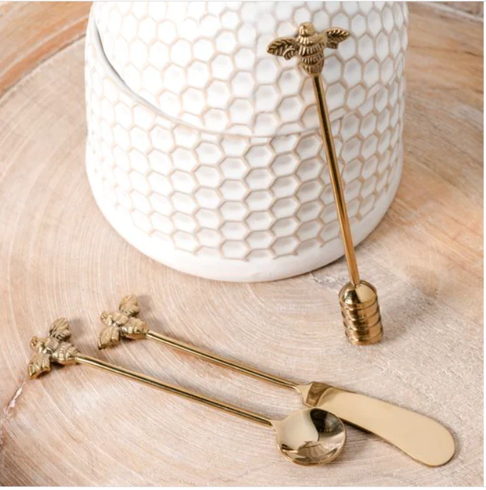 Healthy Elegant Honey Bee Entertaining Gift Set – 3 Piece Secure