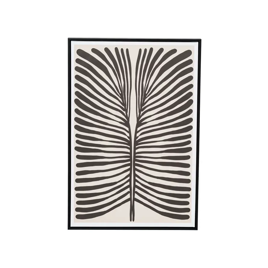 Innovative Framed Textured Paper Wall Décor w Abstract Image Secure