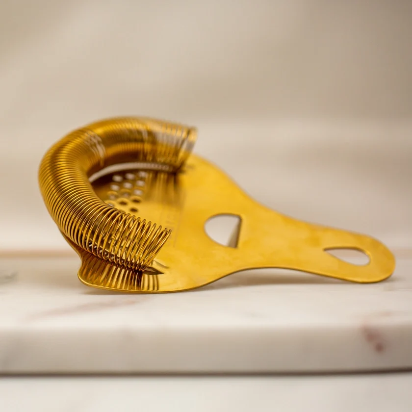 Flexible Hawthorne Cocktail Strainer Gold Quality