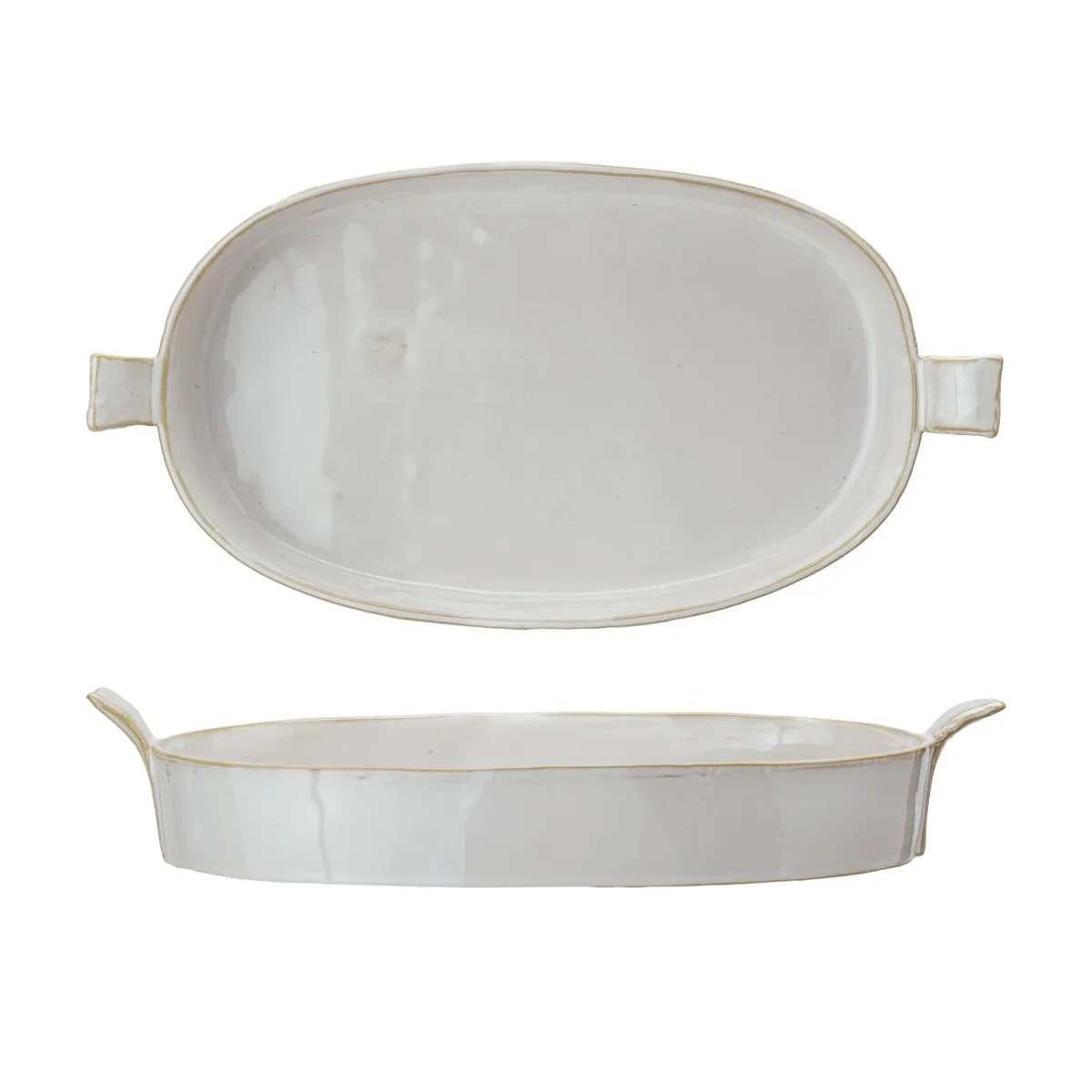 Consistent Stoneware Baker w Handles Environmentally Friendly