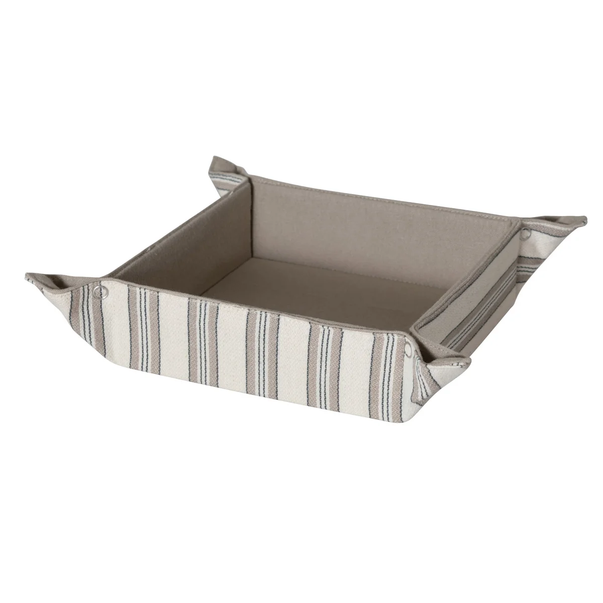 Comfortable Woven Cotton Bread Basket Snaps Contemporary