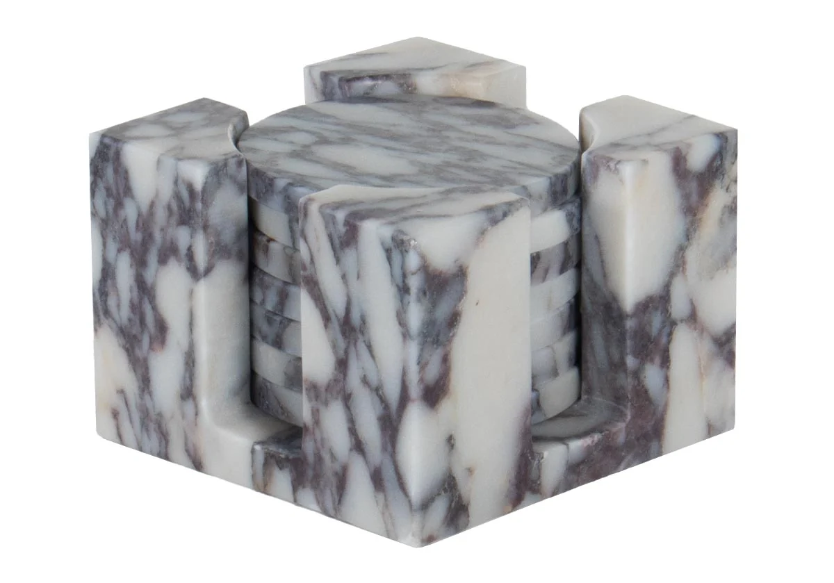 Relaxed Calacatta Viola Coaster Elegant