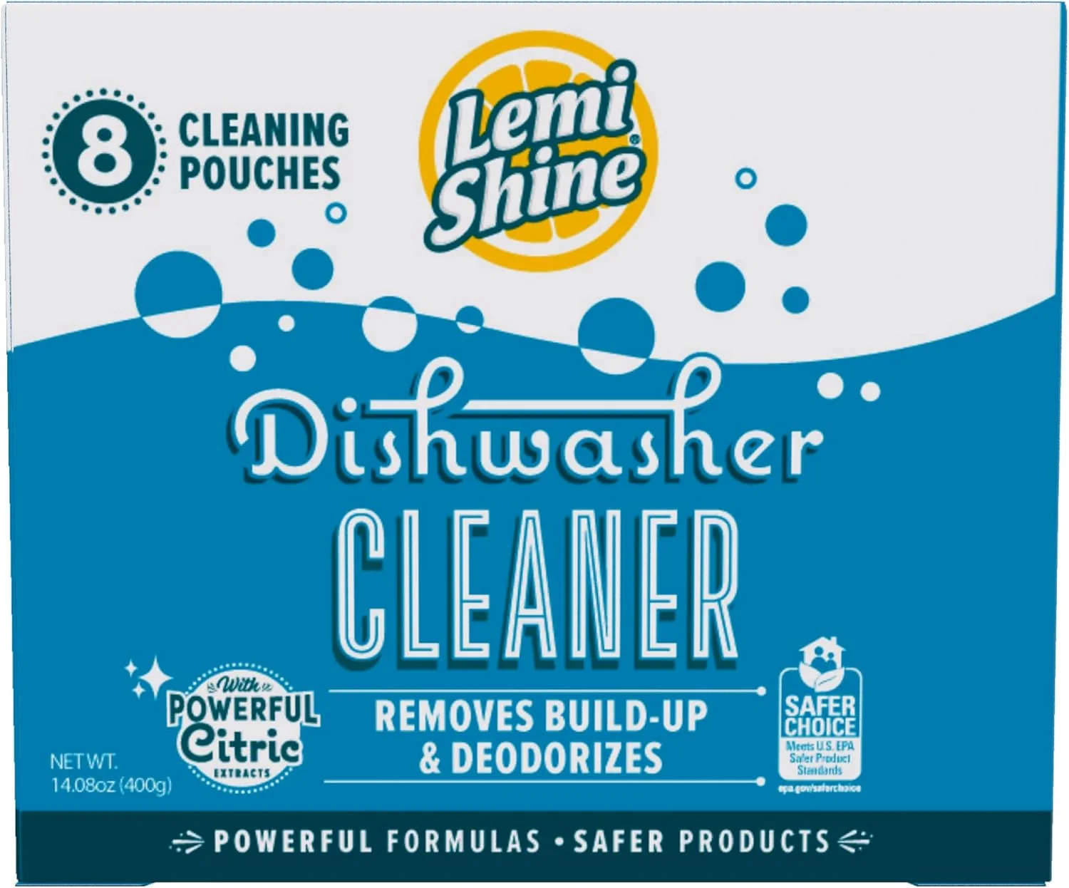 Long-Lasting Lemi Shine Natural Dishwasher Cleaner amp Deodorizer – 14.08 oz 8 Pack Optimized