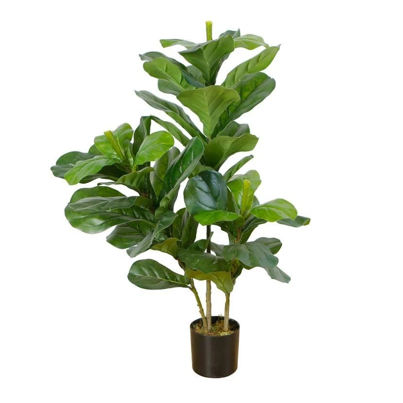 Green Fiddle Leaf Fig Faux Plant 85cm 33.4 Premium